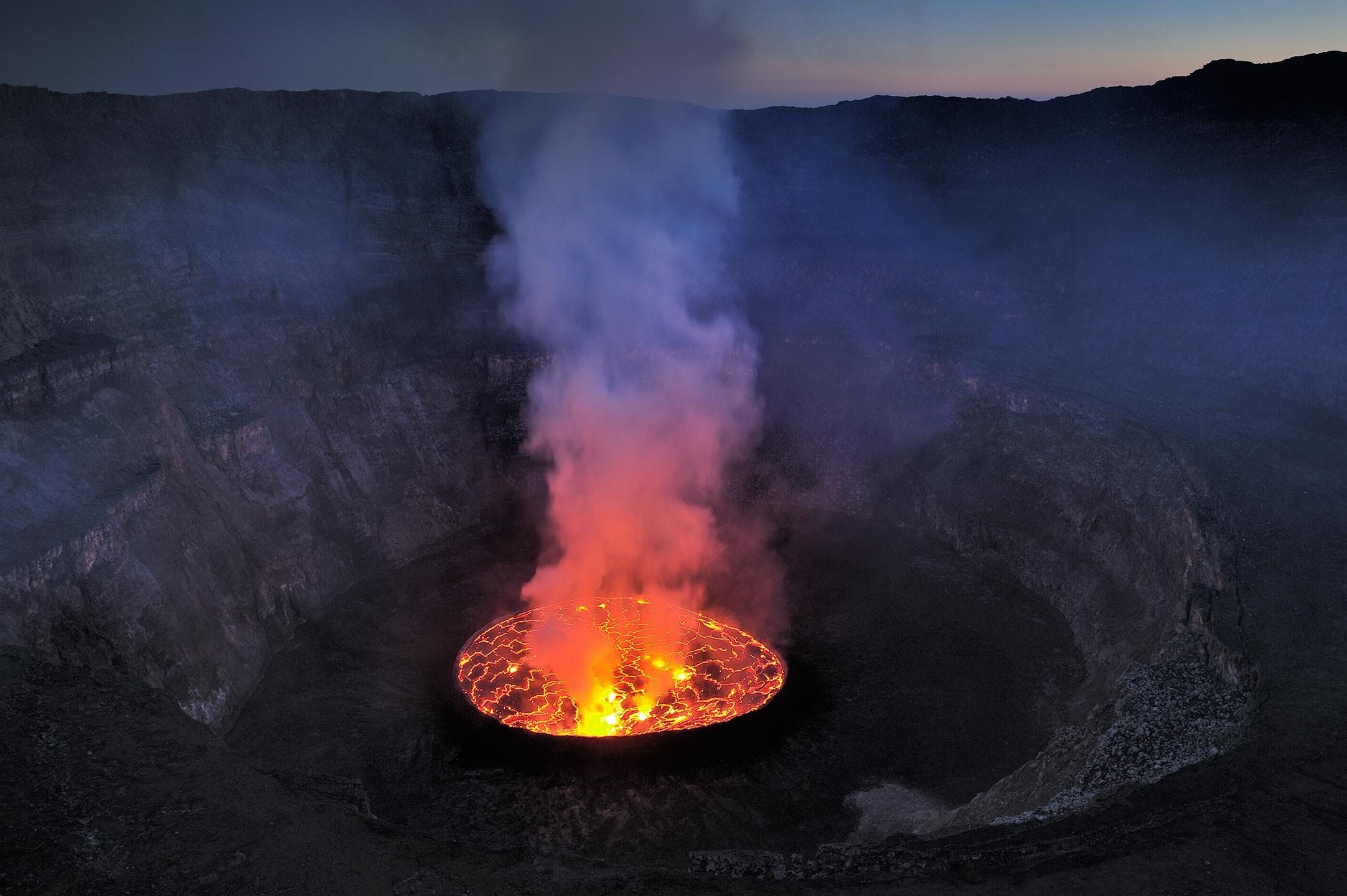 Nyiragongo Volcano, Eastern Africa, Rearthporn volcano, Democratic Republic of the Congo, 2170x1440 HD Desktop