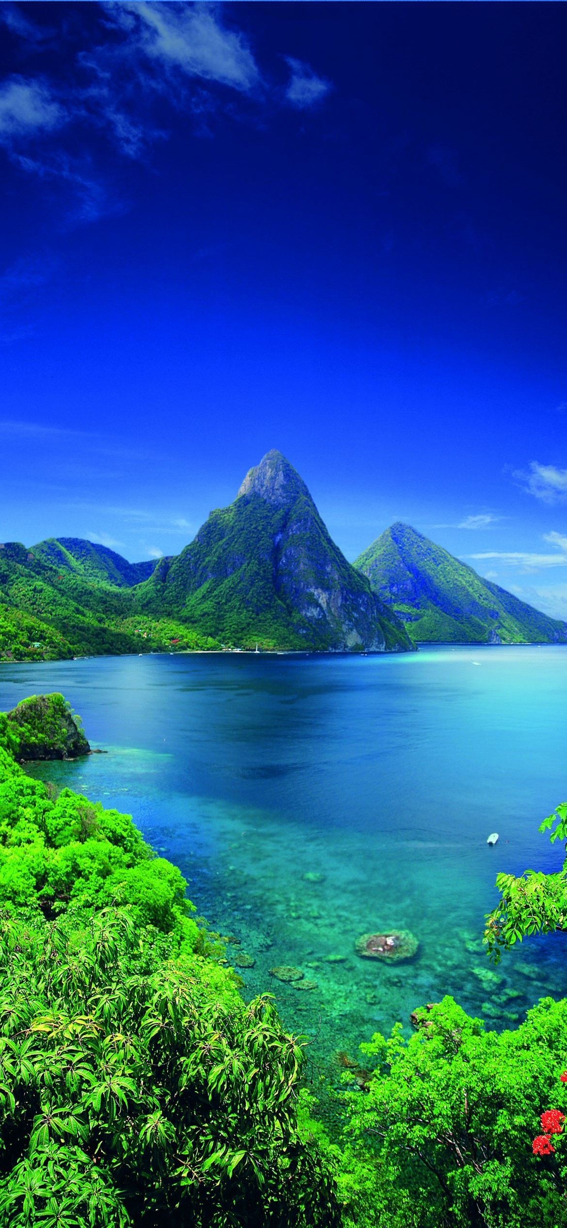 Best Saint Lucia, iPhone 12, HD wallpapers, Top, 1170x2540 HD Phone