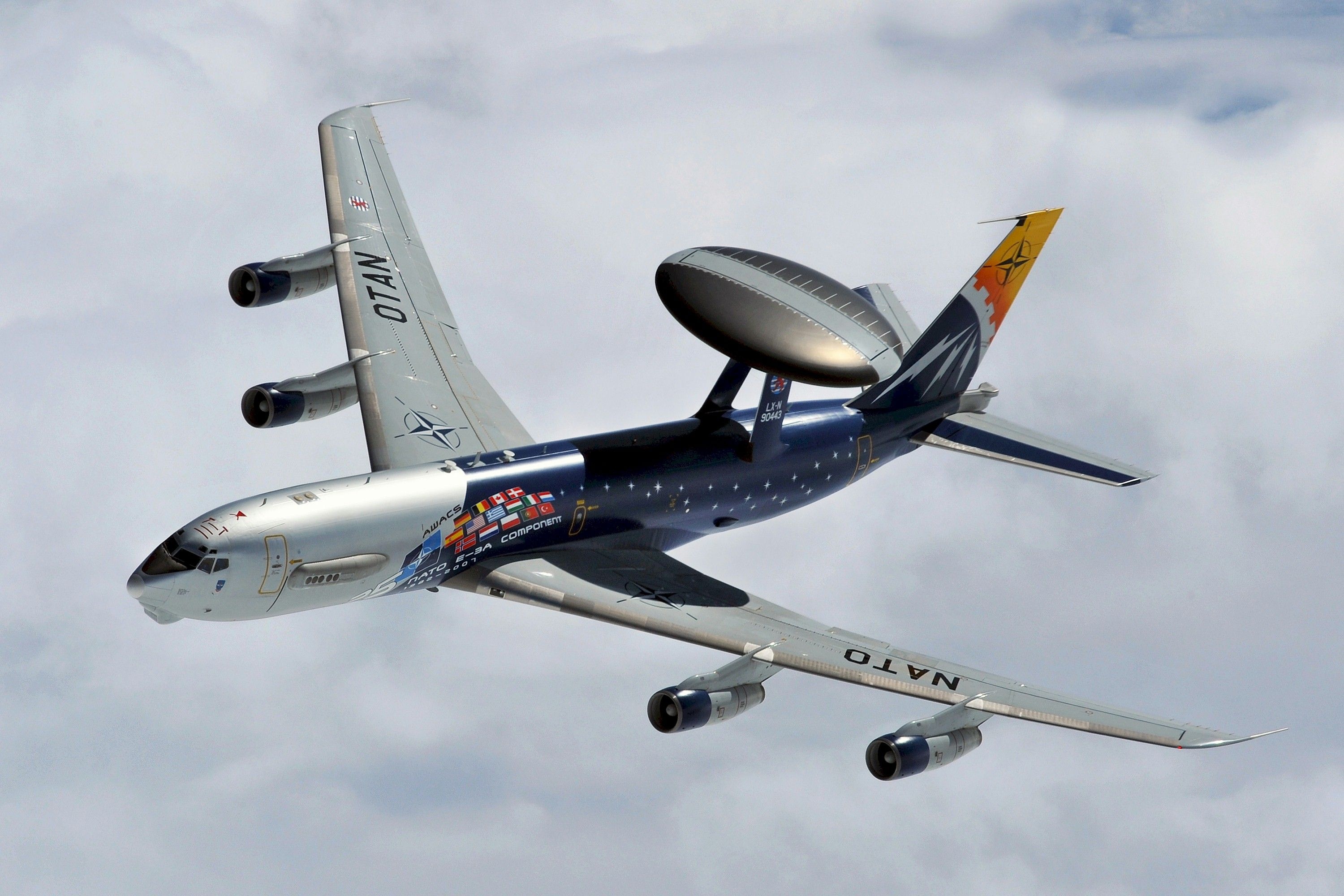 Boeing E-3, AWACS photos, Boeing spy plane, Military aircraft, 3000x2000 HD Desktop
