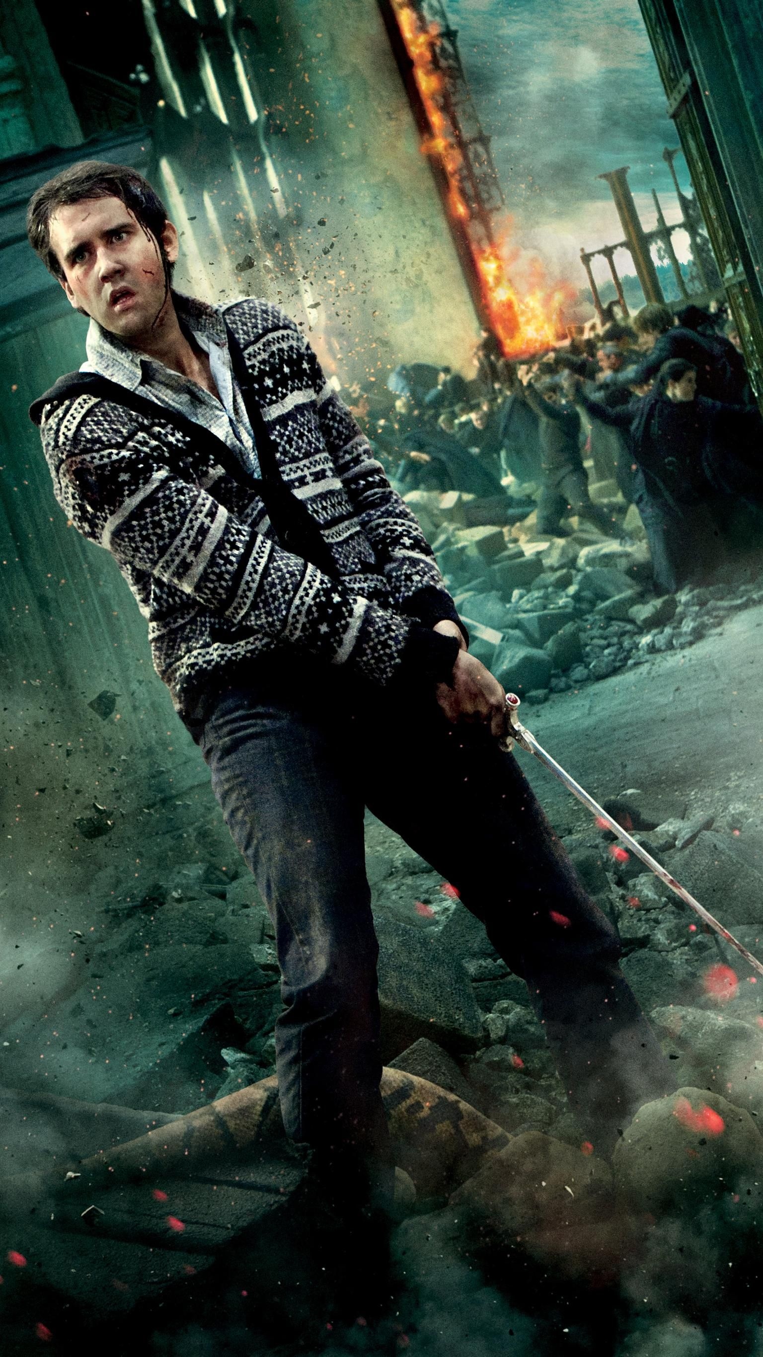 Harry Potter and the Deathly Hallows Part 2, Phone wallpaper, Movie posters, Neville Longbottom, 1540x2740 HD Phone
