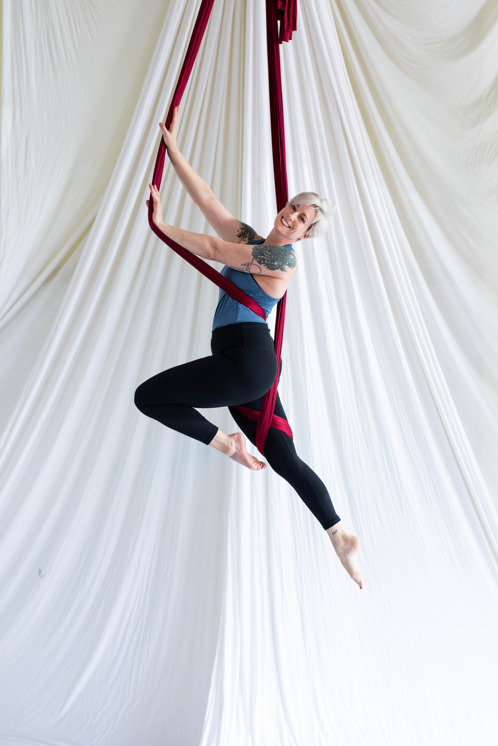 Aerial Silks: A recreational and sports activity performed without safety lines. 1710x2560 HD Wallpaper.