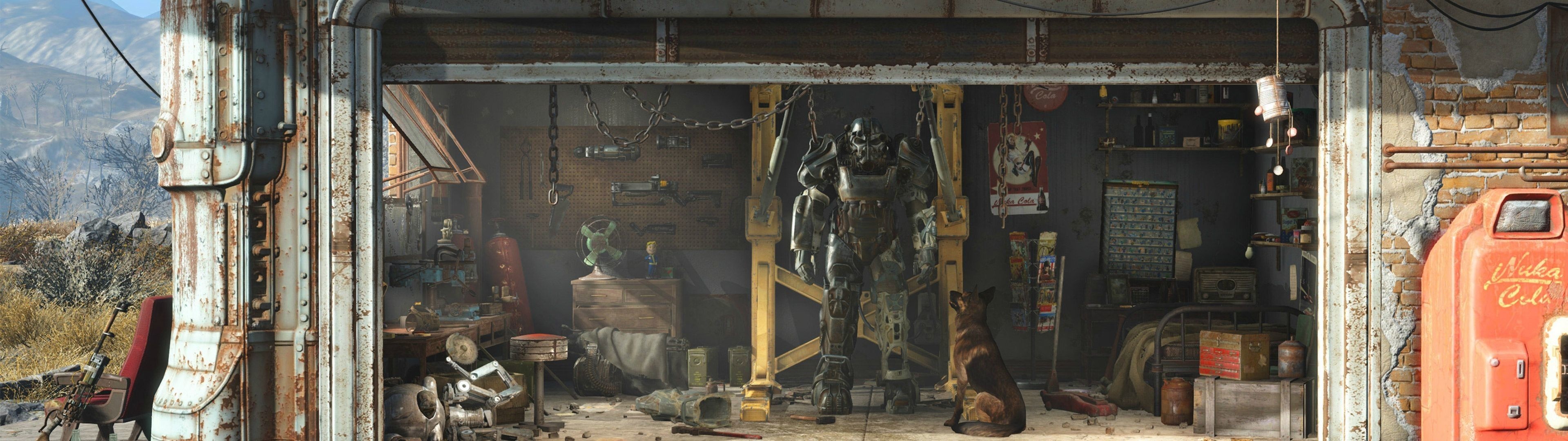 Bethesda, Fallout wallpapers, Apocalyptic scenery, Gaming backgrounds, 3840x1080 Dual Screen Desktop
