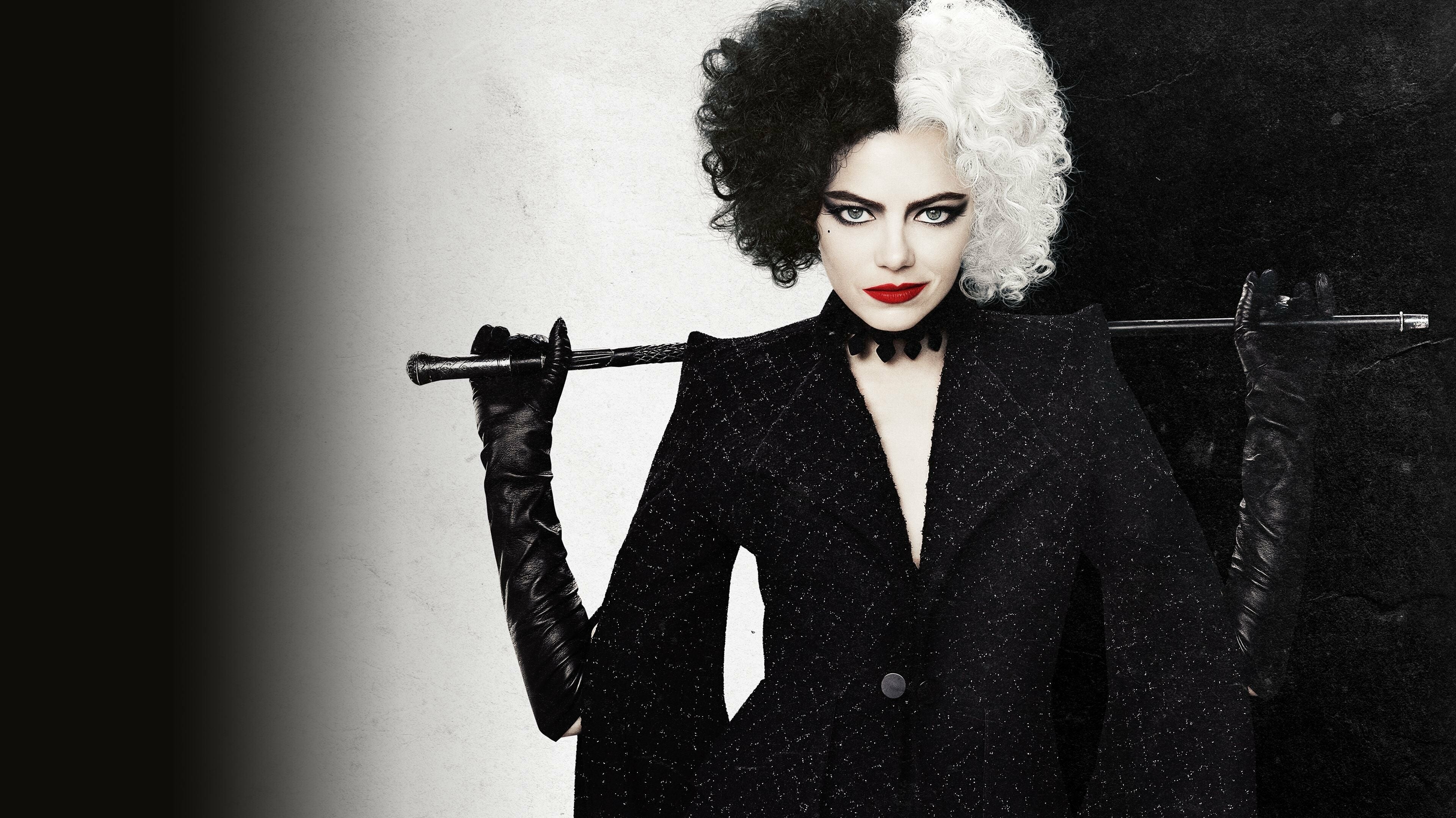 Cruella (2021): Set in London during the punk rock movement of the 1970s, the film revolves around Estella Miller, an aspiring fashion designer, as she explores the path that leads her to become a notorious up-and-coming fashion designer. 3840x2160 4K Background.