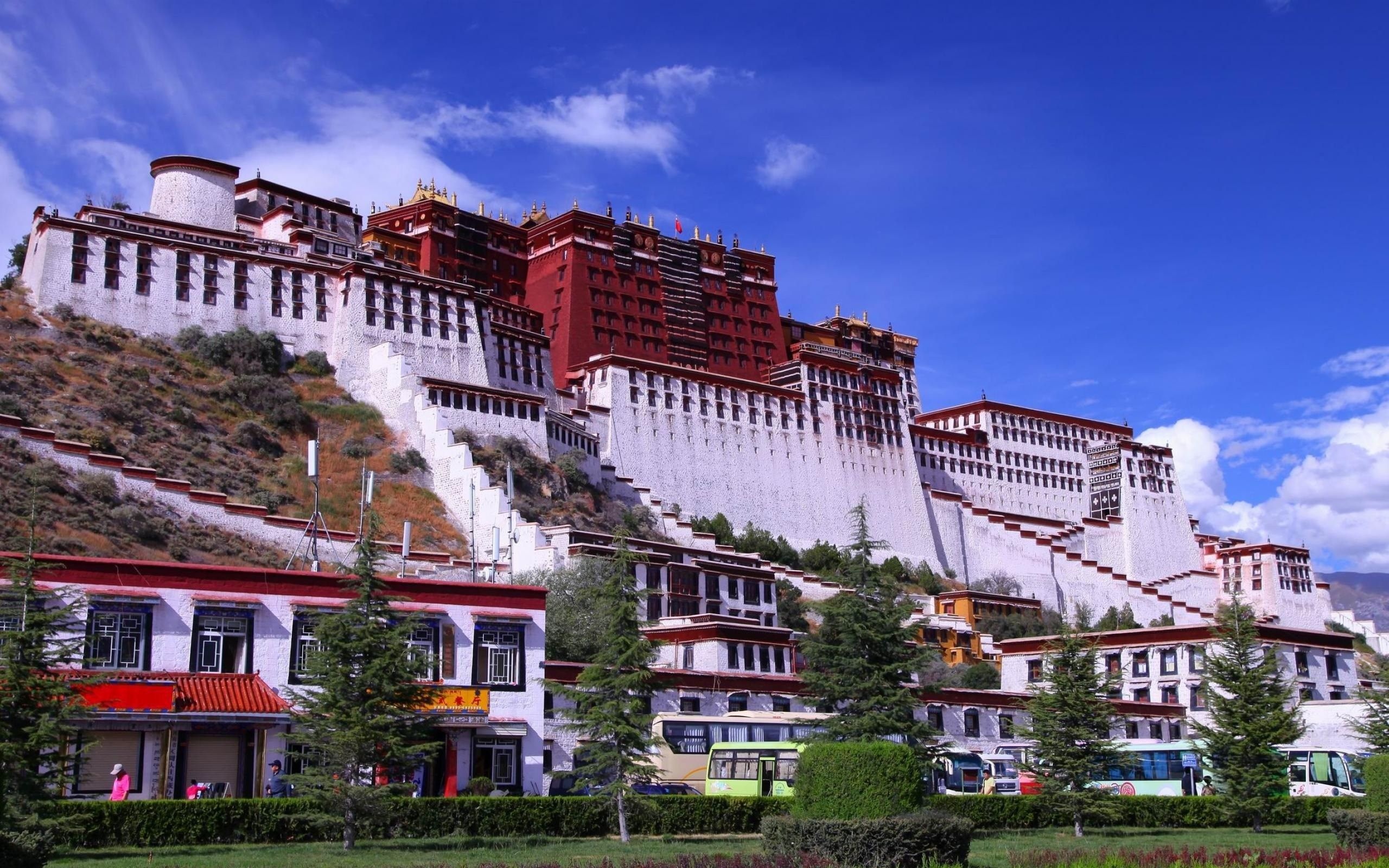 Potala Palace, Lhasa, Tibet, Lhasa wallpapers, Cultural heritage, 2560x1600 HD Desktop