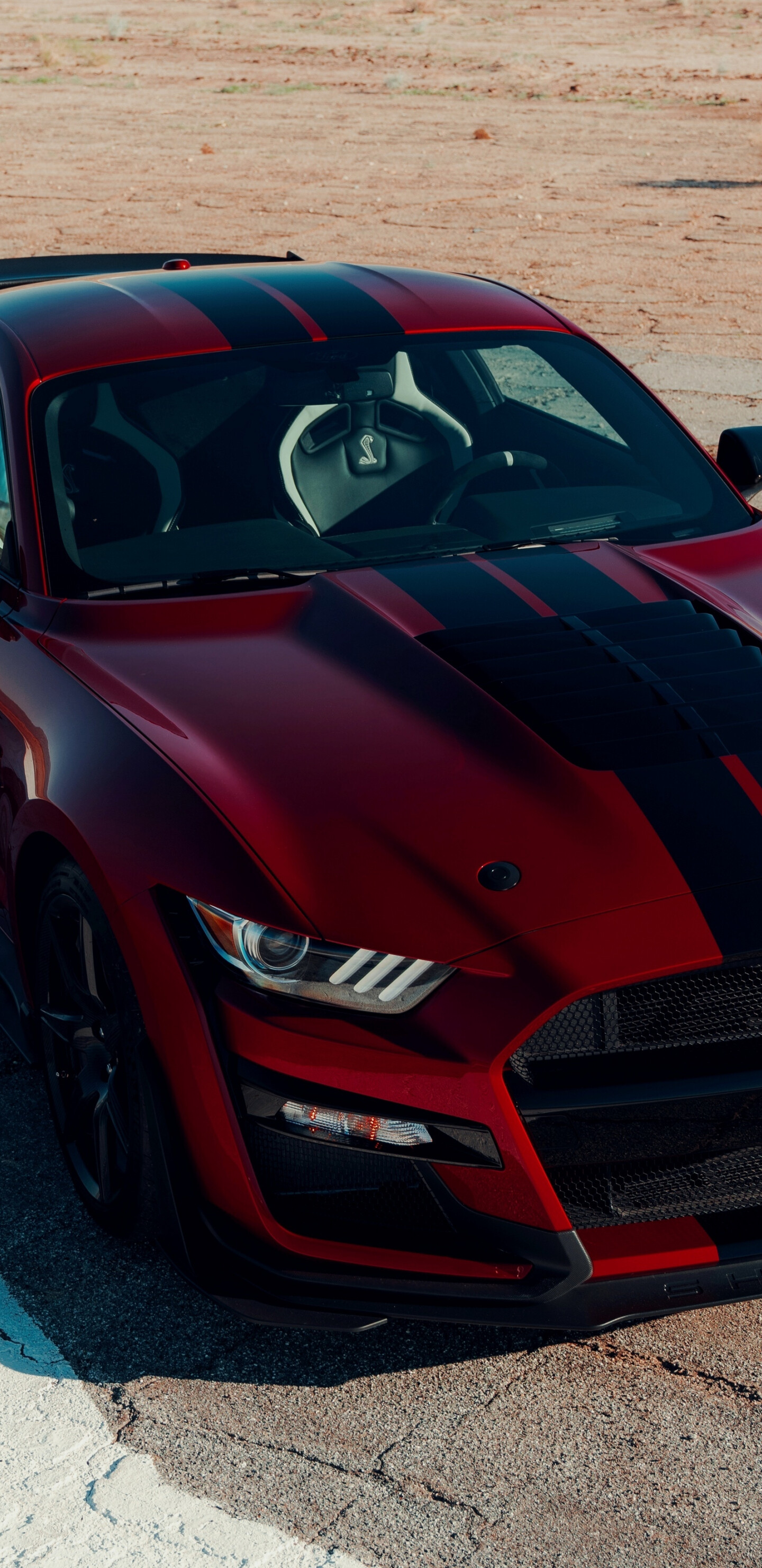 Ford: Mustang Shelby GT500, Muscle car, The world's best-selling sports car since its release in 1964. 1440x2960 HD Wallpaper.