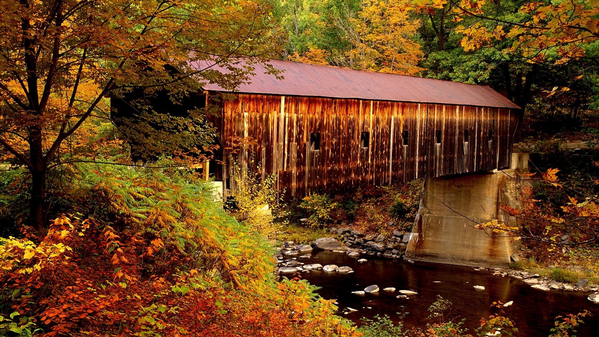 Autumn in Vermont, Top backgrounds, Fall foliage, Serene beauty, 1920x1080 Full HD Desktop