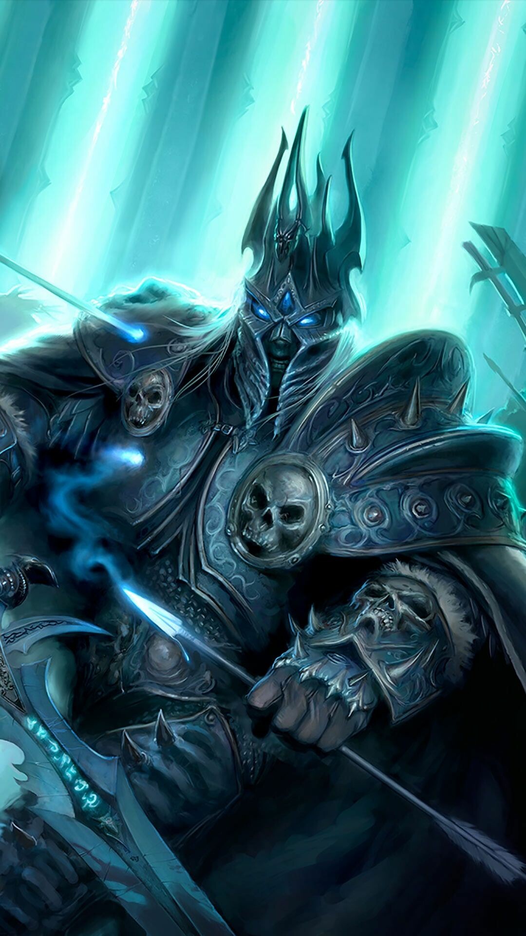 Knight: Arthas Menethil, Warcraft, A paladin of the Silver Hand and the crown prince of Lordaeron. 1080x1920 Full HD Background.