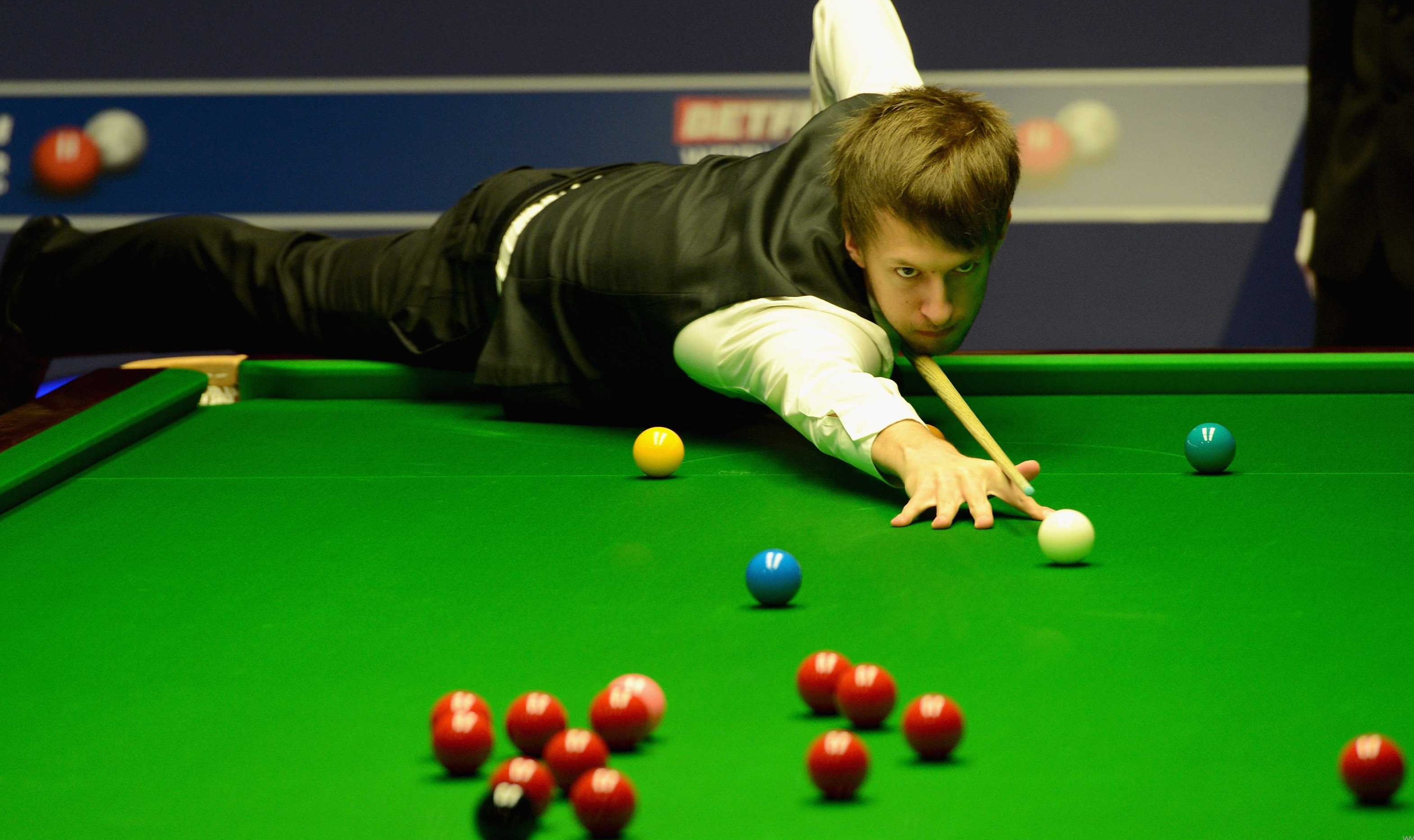 Snooker: The World Snooker Championship, Competitive cue and recreational sports. 3500x2080 HD Background.