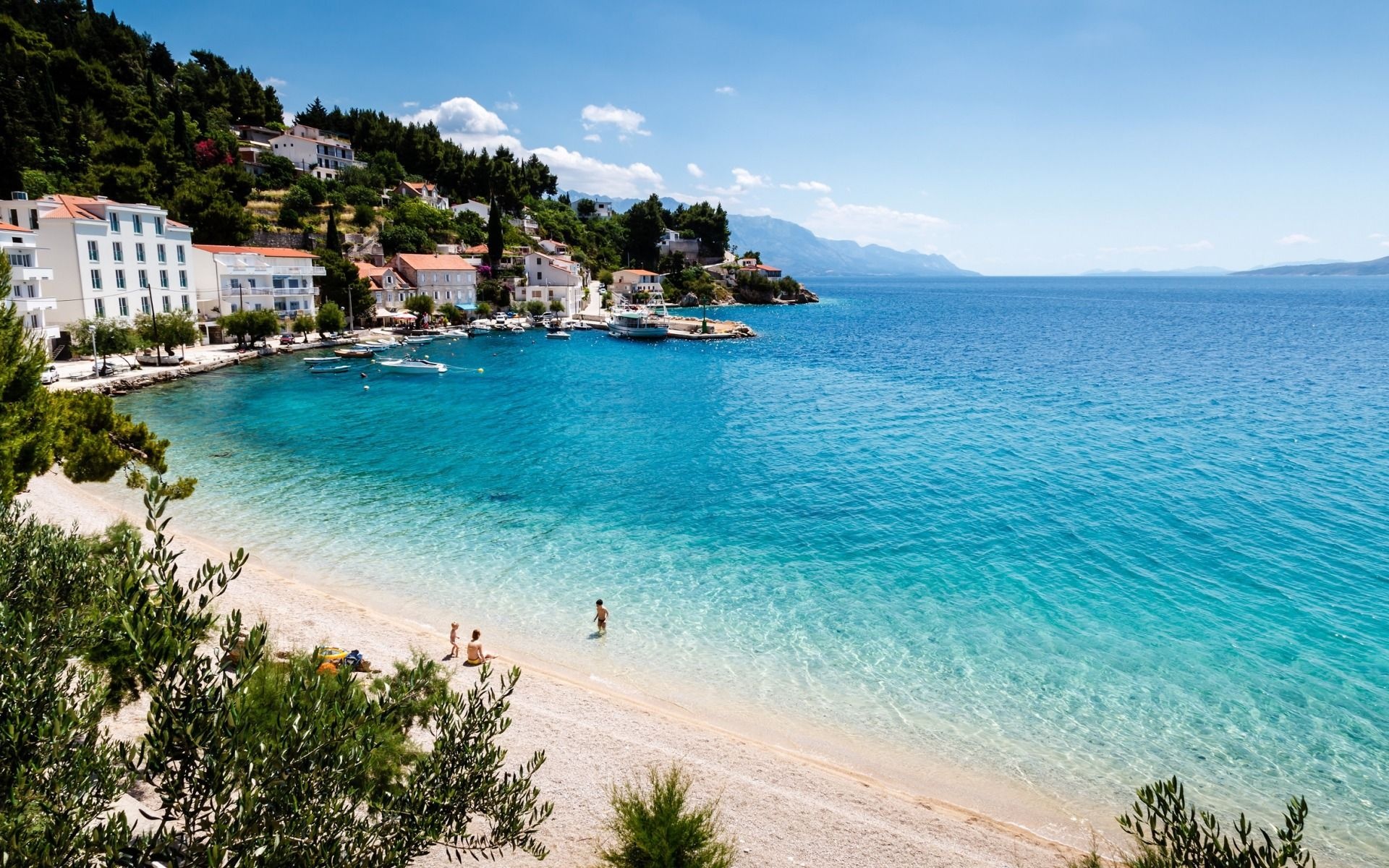 Adriatic Sea, Croatia beach wallpapers, Sun-soaked shores, Azure waters, 1920x1200 HD Desktop