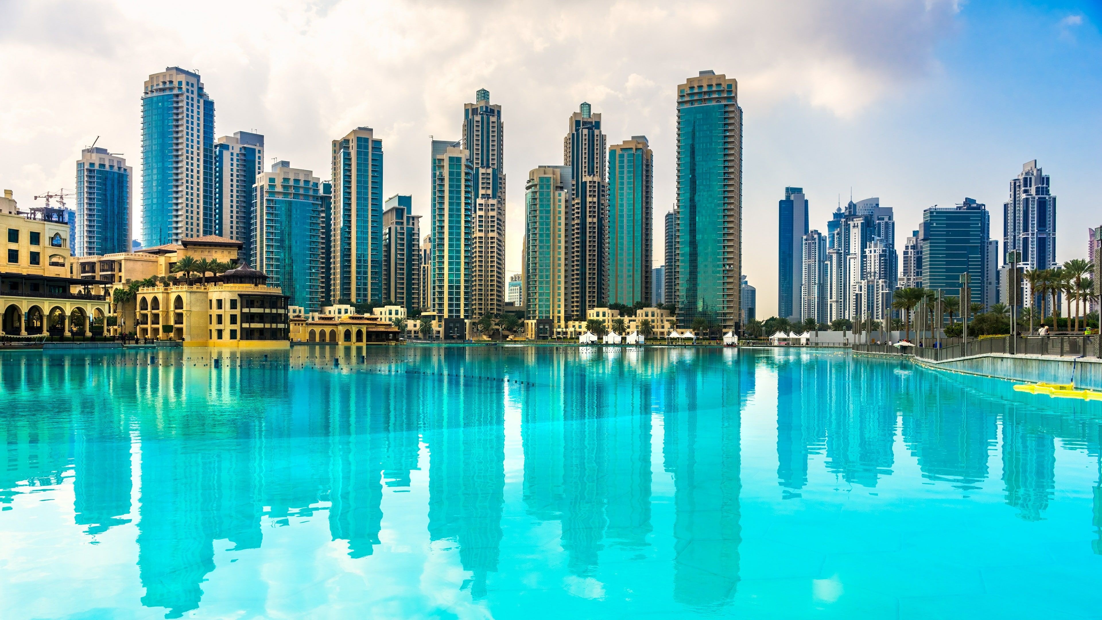 Dubai skyline, Architectural wonders, Middle East, Iconic cityscape, 3840x2160 4K Desktop