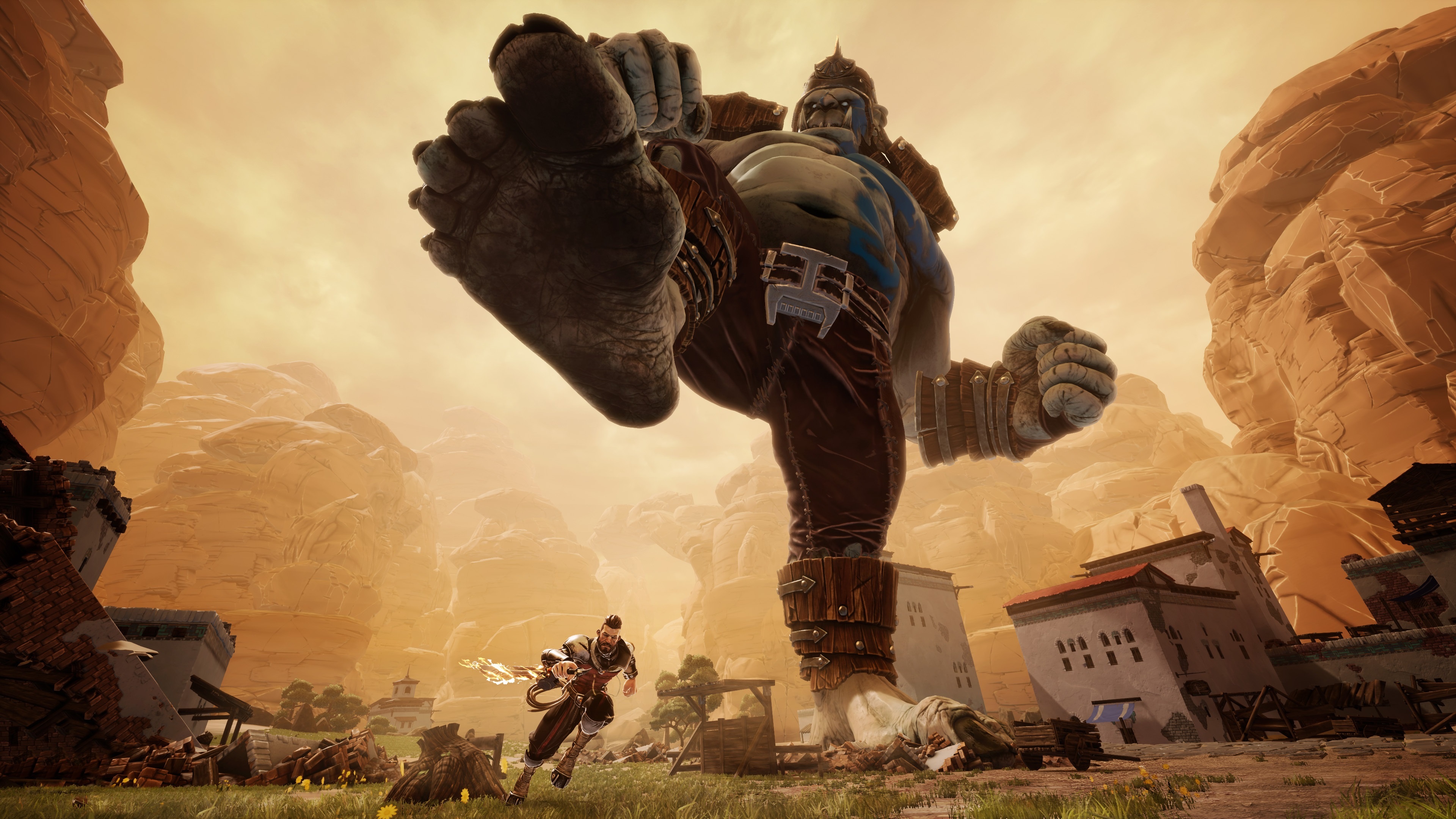 Extinction game, Ogre attack, Hands-on preview, Epic battle, 3840x2160 4K Desktop
