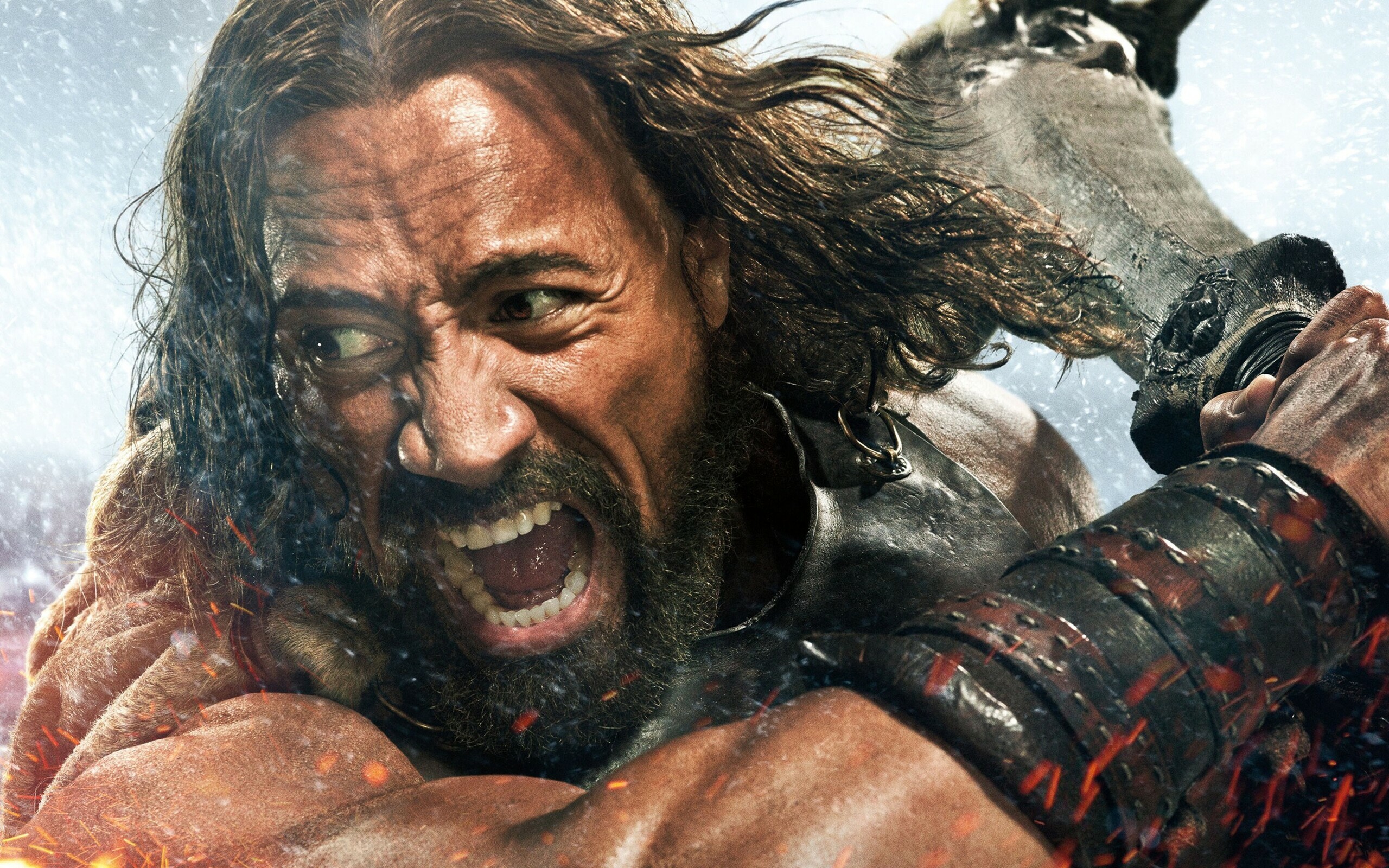 Dwayne Johnson: Starred as titular character in action adventure film Hercules. 2560x1600 HD Background.
