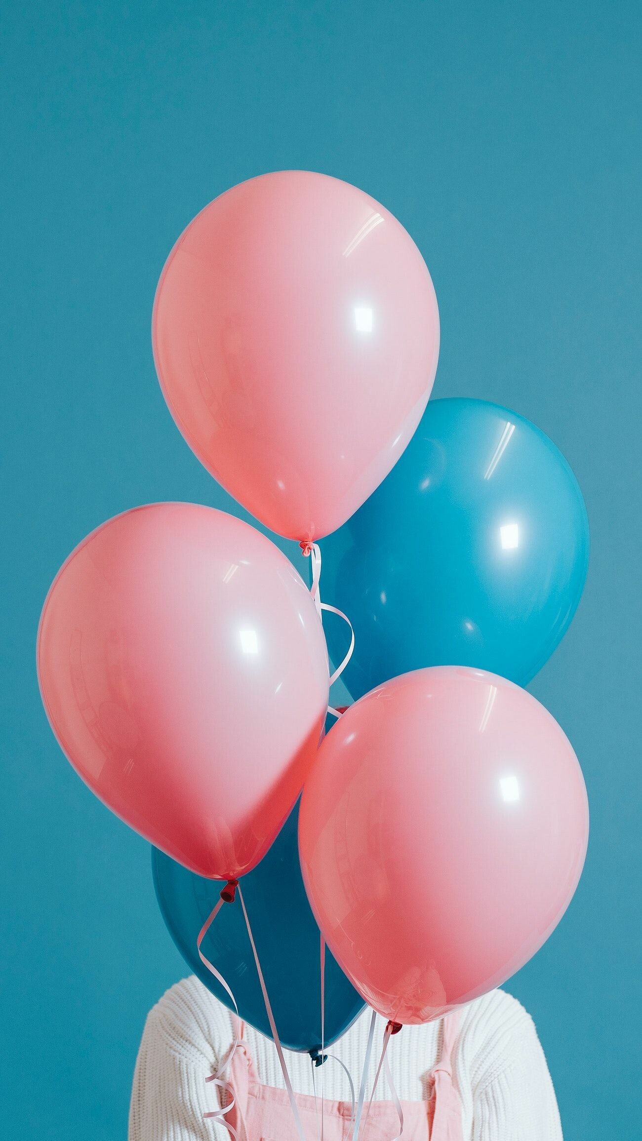 Balloons: Inflated with a gas, such as helium, hydrogen, nitrous oxide, oxygen, or air. 1300x2320 HD Wallpaper.