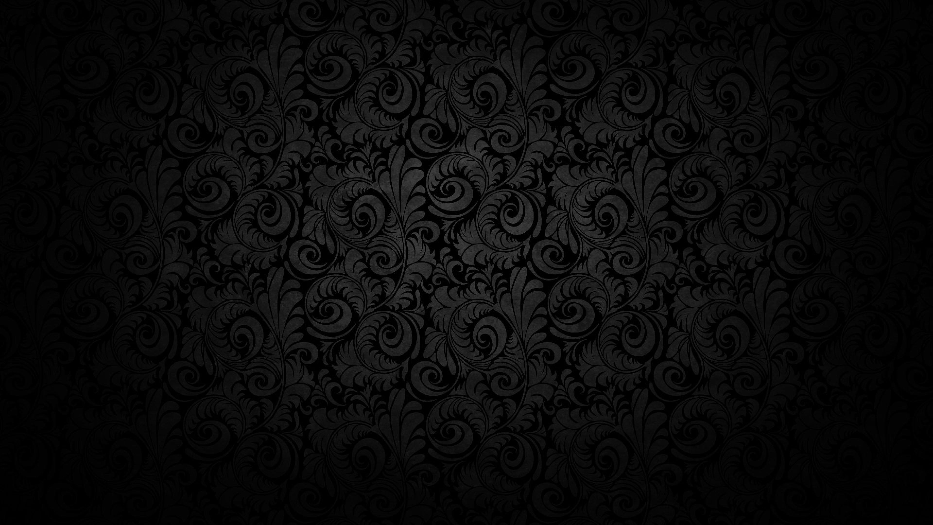 Pattern, Black Wallpaper, 3840x2160 4K Desktop