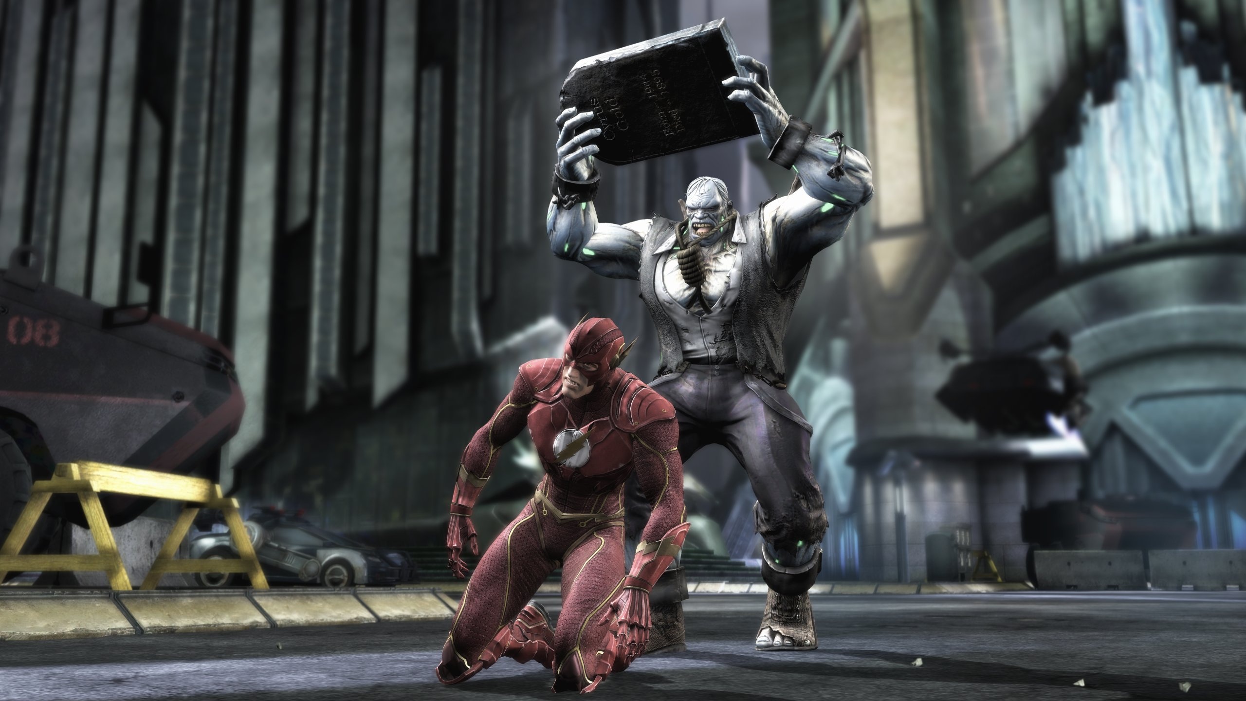 Injustice: Gods Among Us, DC heroes, Thrilling battles, Intense action, 2560x1440 HD Desktop
