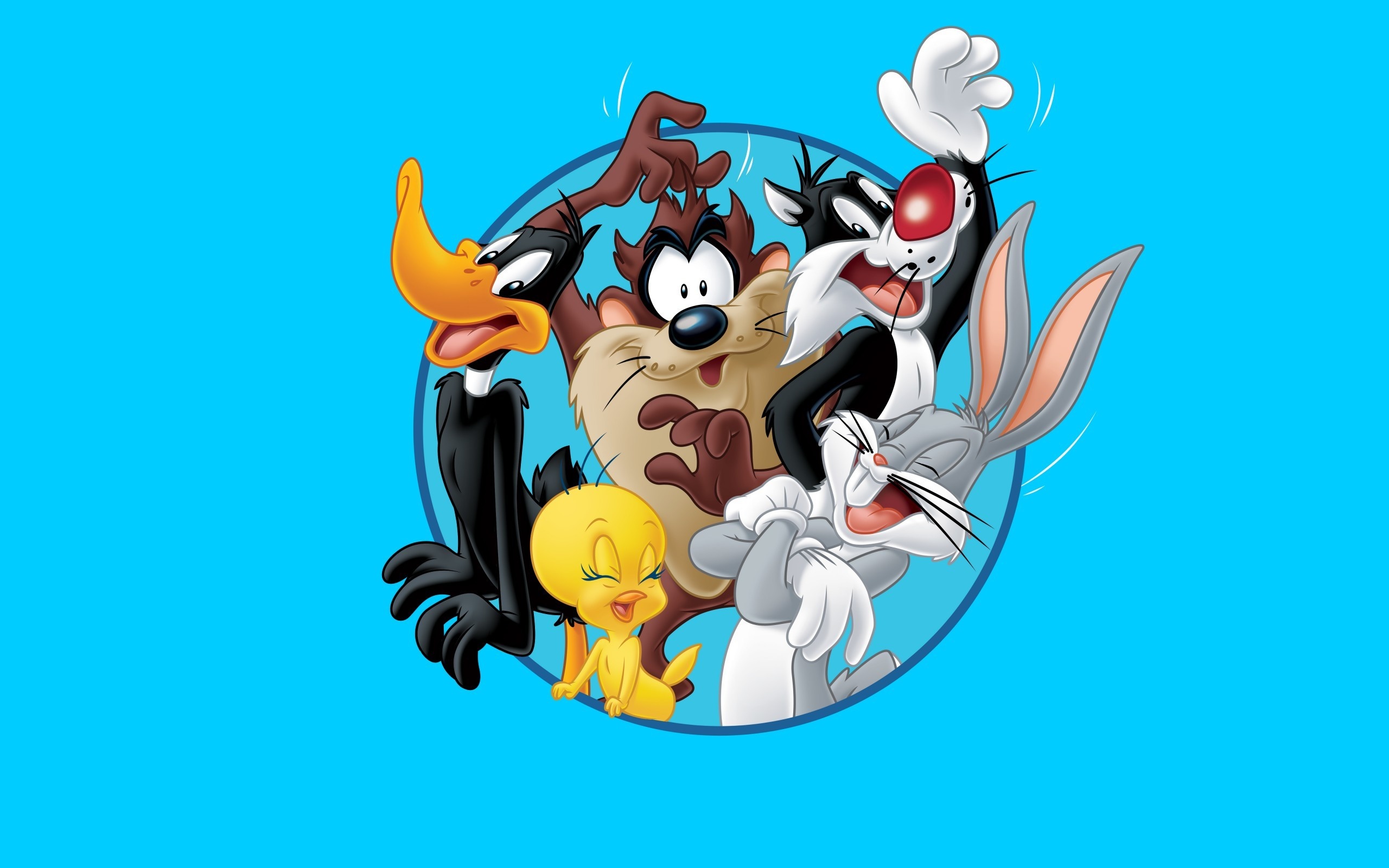 Looney Tunes characters, Chaotic adventures, Comical chaos, Animated frenzy, 2560x1600 HD Desktop
