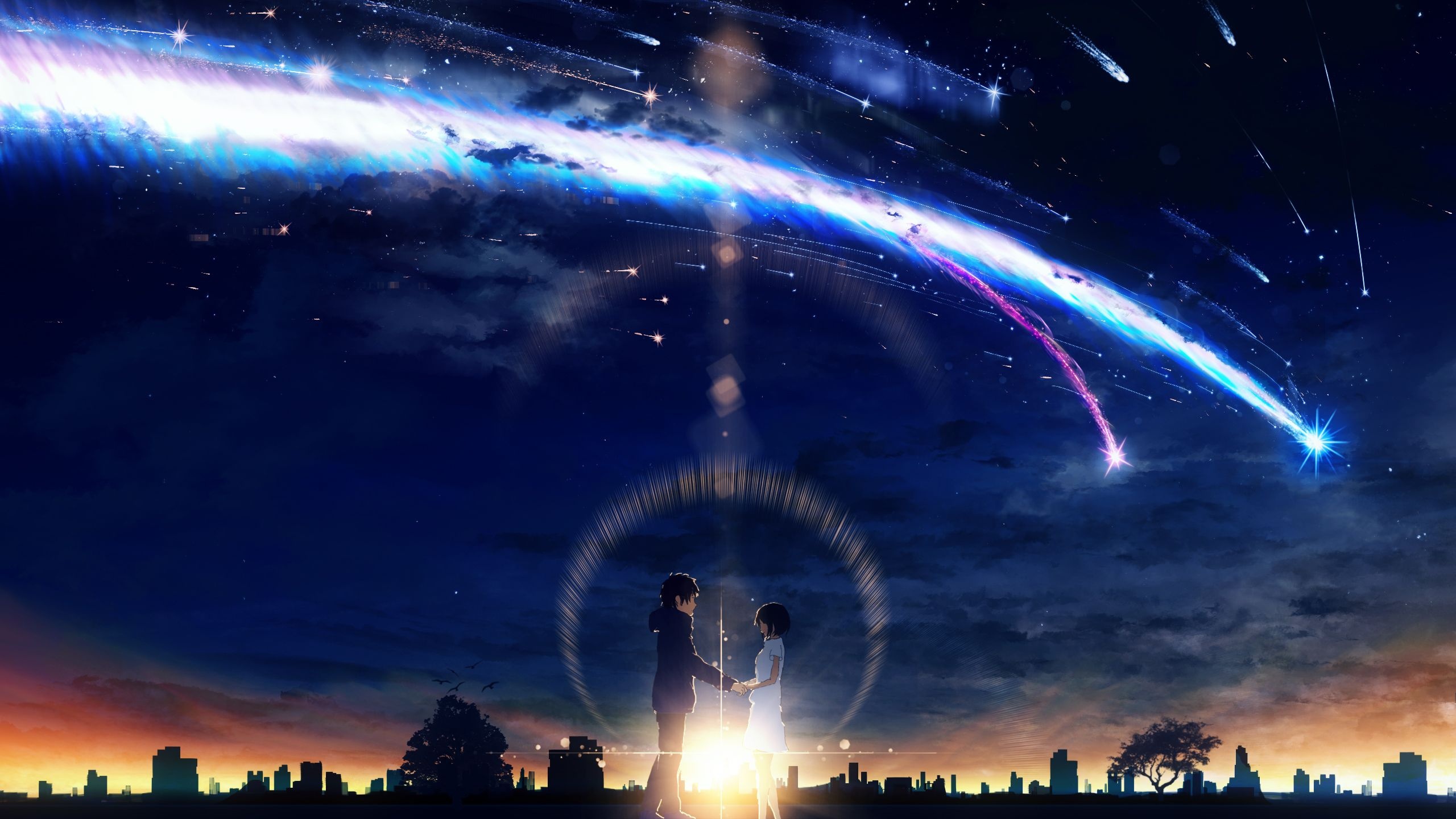 Makoto Shinkai Anime, Anime of Year, 2560x1440 HD Desktop