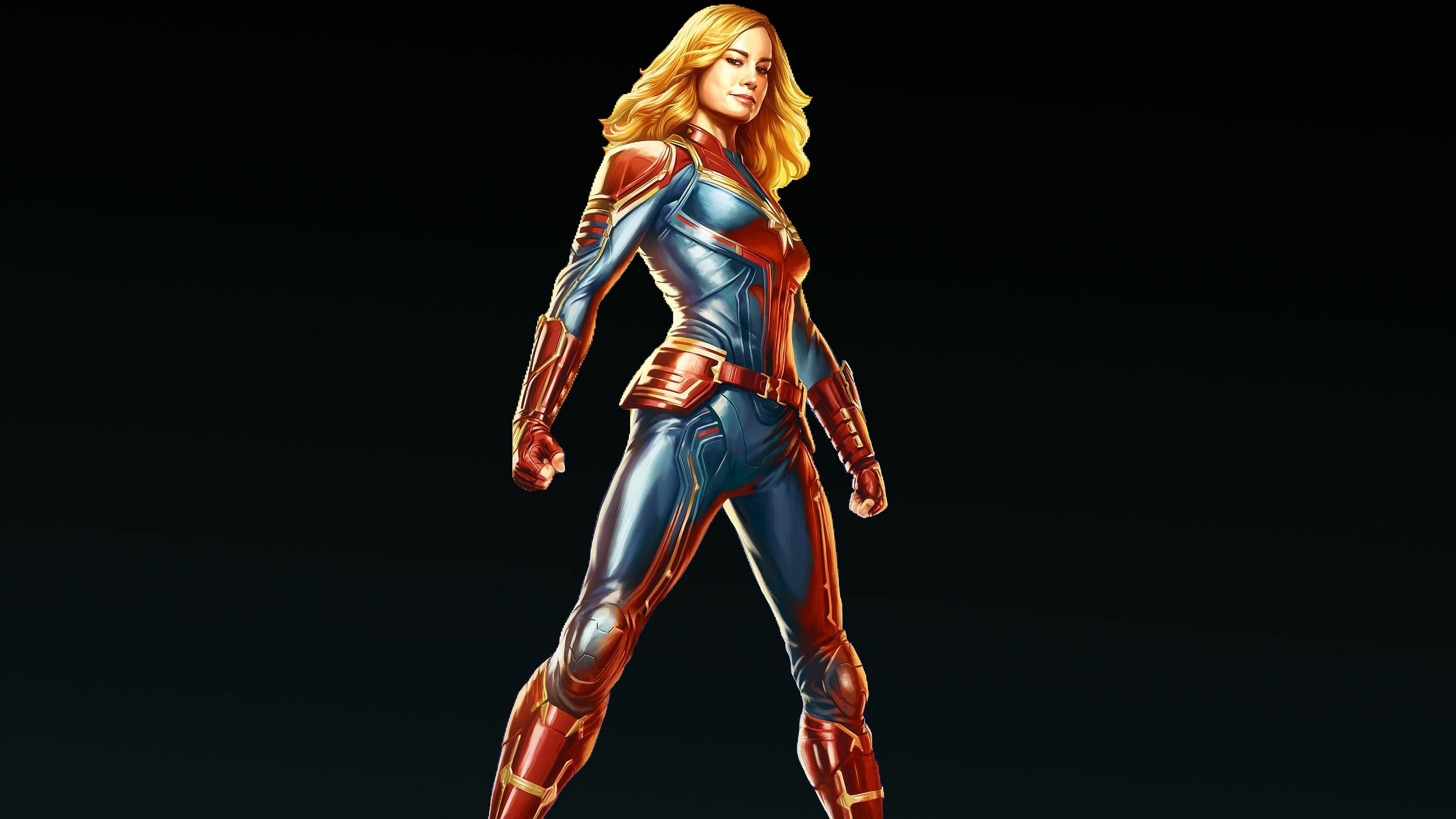 Captain Marvel: Carol Susan Jane Danvers, Superheroes, Brie Larson. 3840x2160 4K Wallpaper.