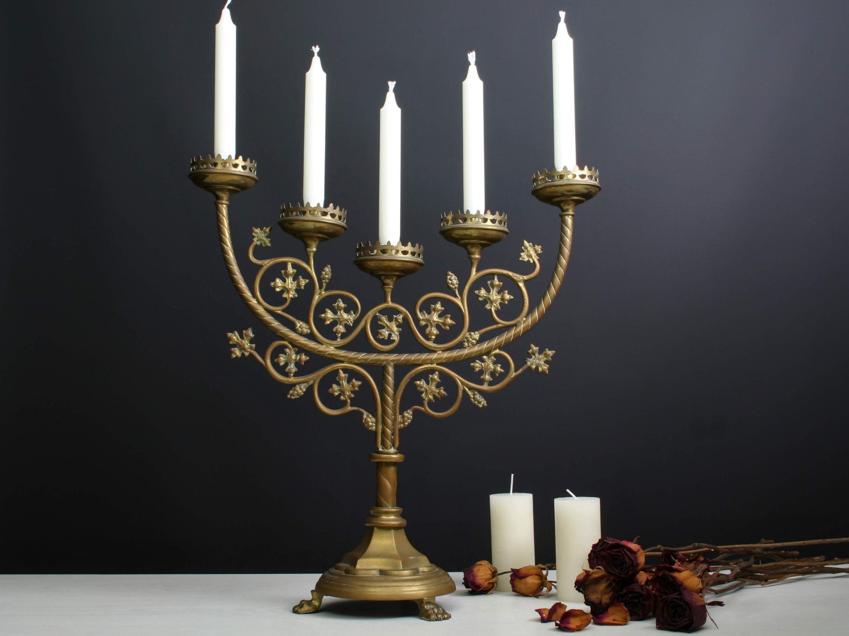 Candelabra, Candle holders, Pin, Candle, 2810x2100 HD Desktop