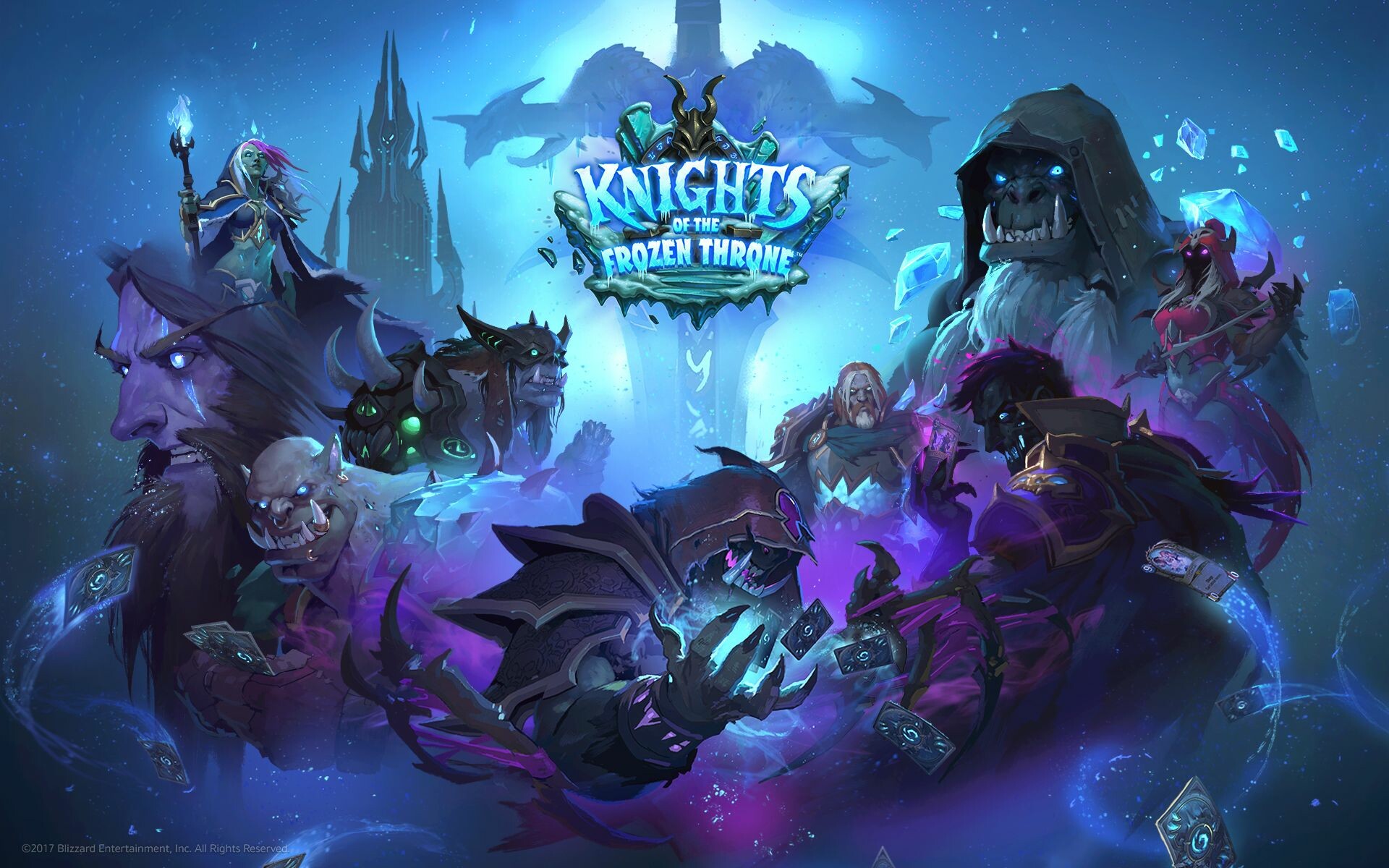 Hearthstone: Heroes of Warcraft, Knights of the Frozen Throne, Online Card Game. 1920x1200 HD Wallpaper.