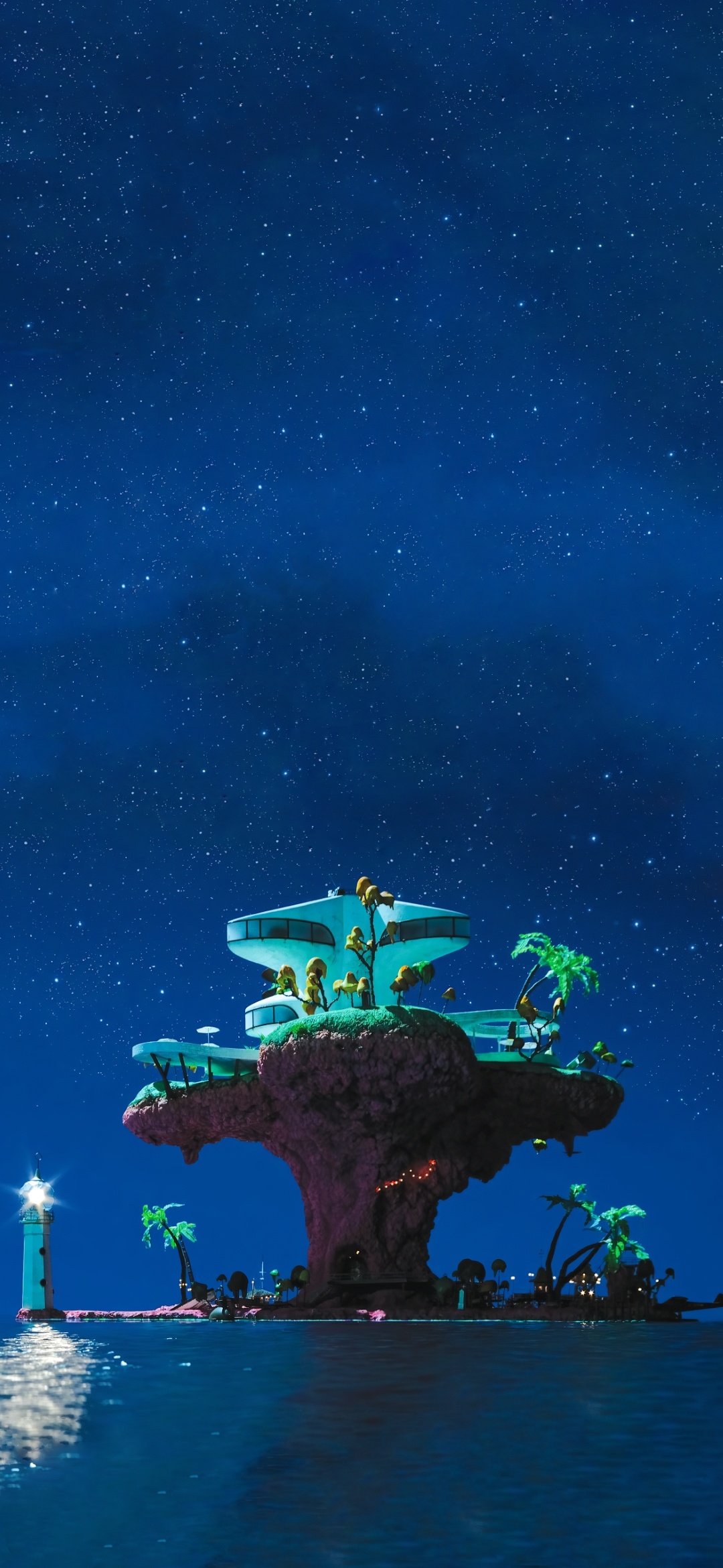 Gorillaz: Plastic Beach, The third album released in 2010, Phase 3 of the band's history. 1080x2340 HD Background.