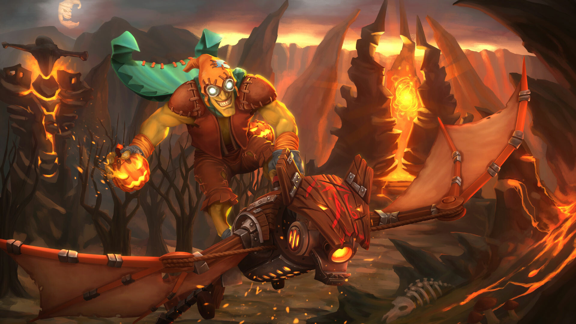 Dota 2: Batrider, Can lasso an enemy away from his team. 1920x1080 Full HD Wallpaper.