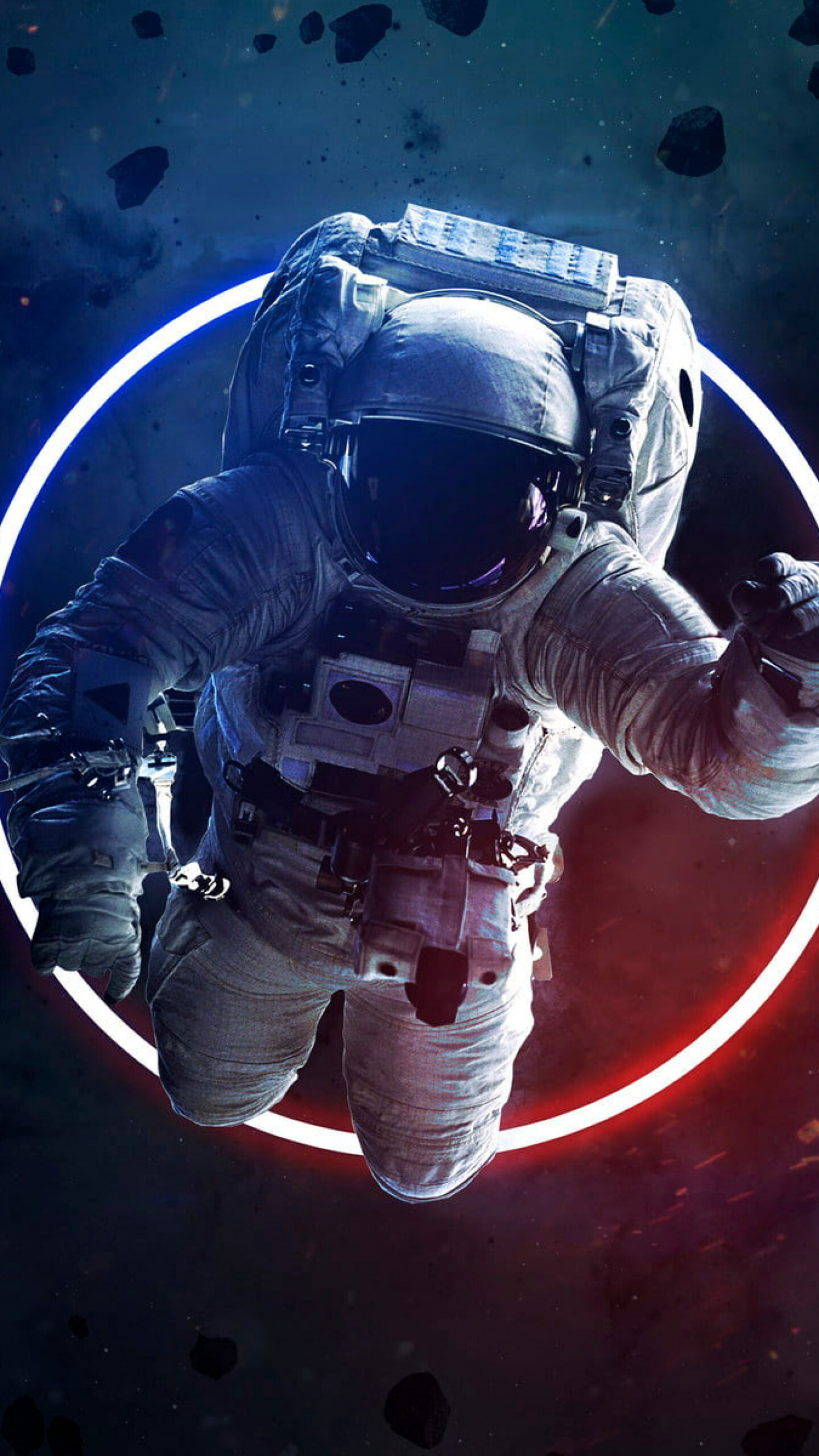 Astronaut: Sci-fi, A crew member of the spacecraft, Interstellar. 1440x2560 HD Background.