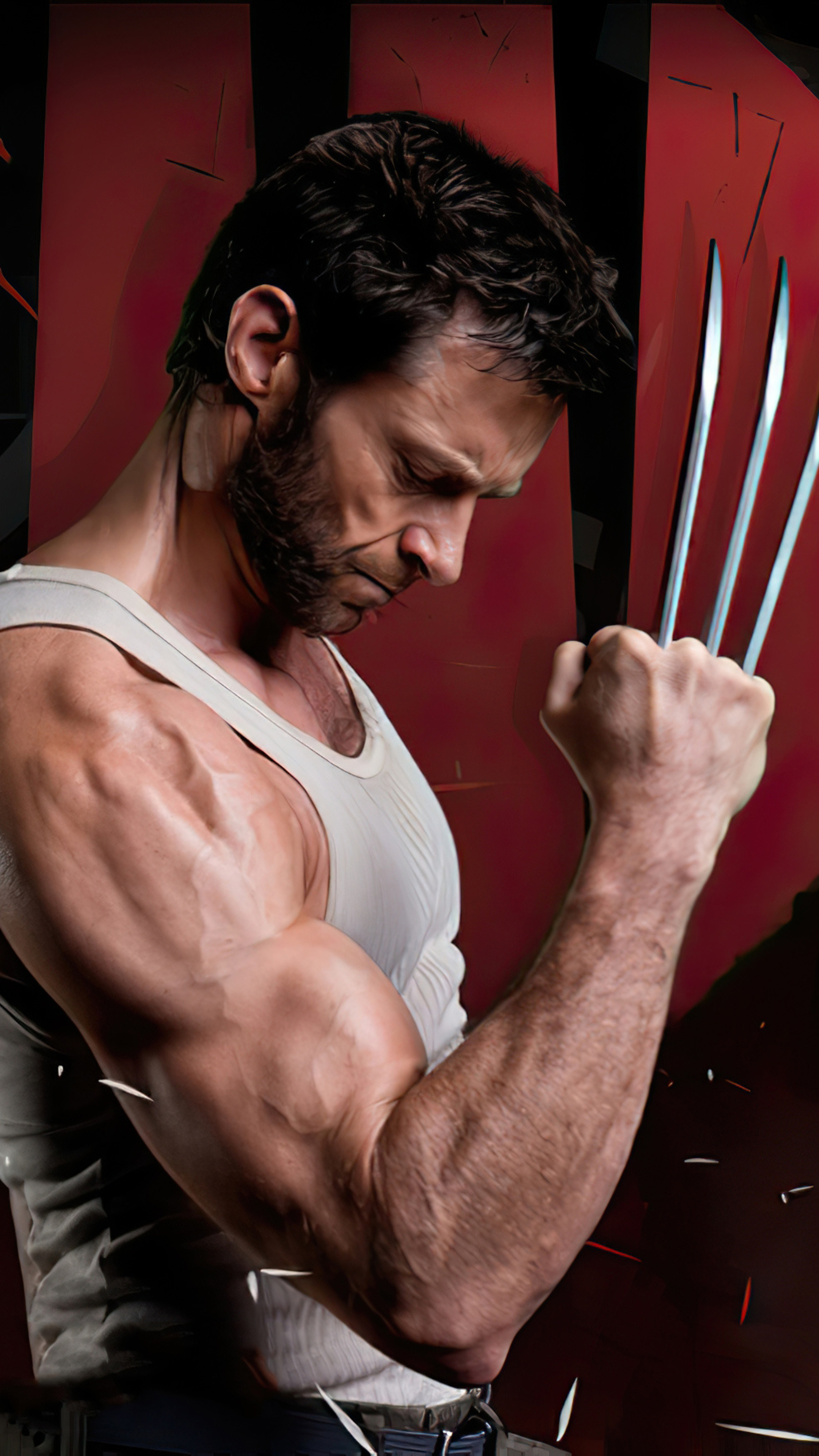 Hugh Jackman as Wolverine, Sony Xperia wallpaper, 2160x3840 4K Handy