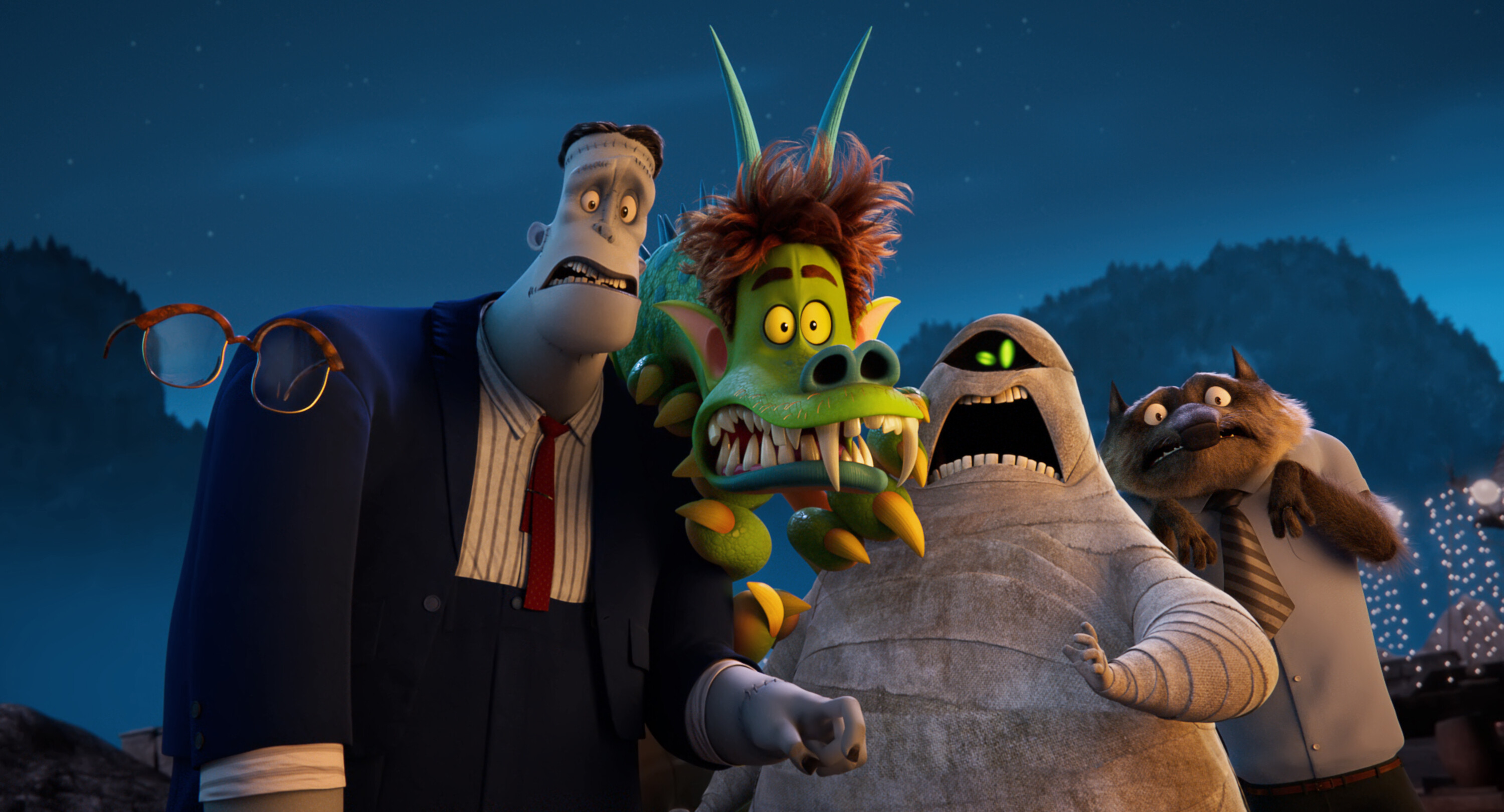 Hotel Transylvania: Transformania: Frankenstein, One of Dracula's main crew and also Eunice's husband. 3000x1630 HD Background.