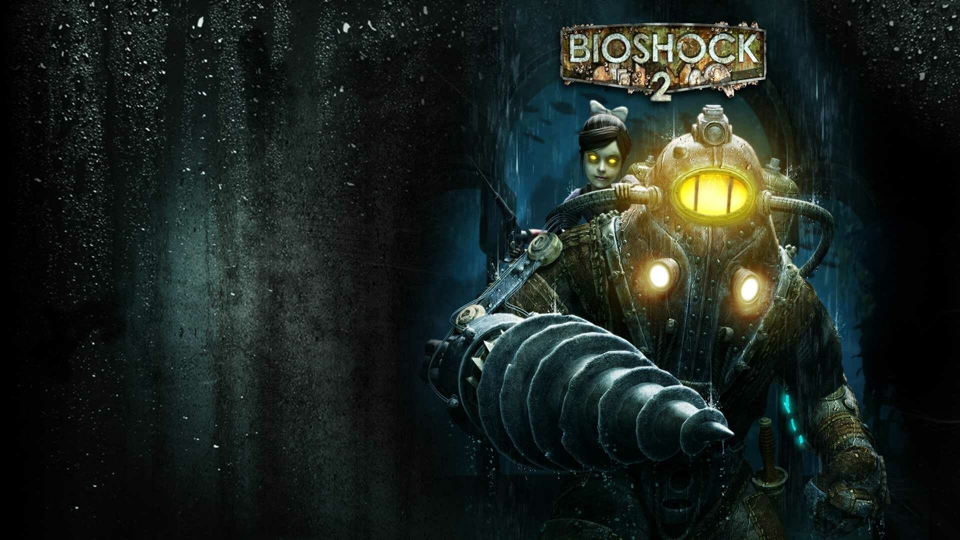 BioShock: A first-person shooter video game developed by 2K Marin and published by 2K Games. 1920x1080 Full HD Background.