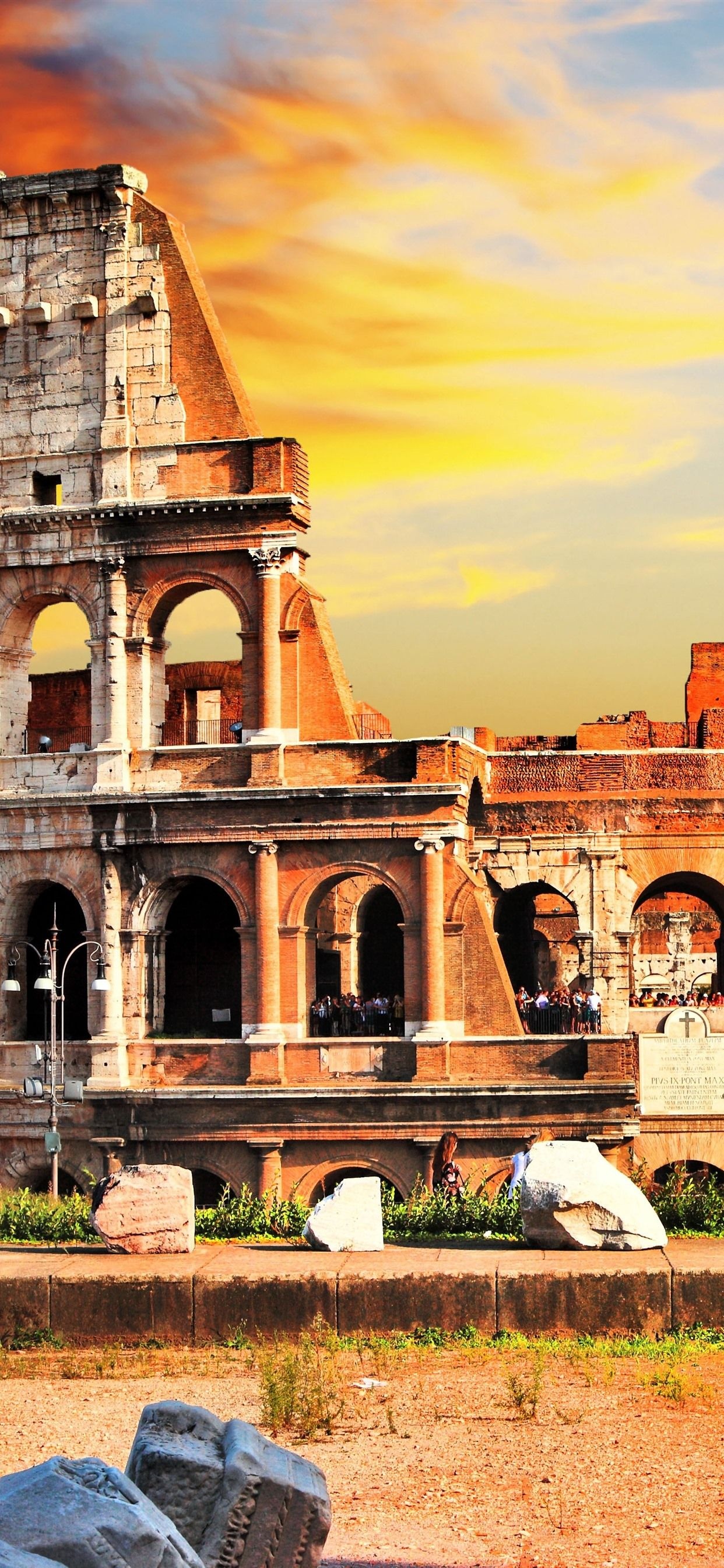 iPhone Wallpaper, Travel, Colosseum, Rome, 1250x2690 HD Phone