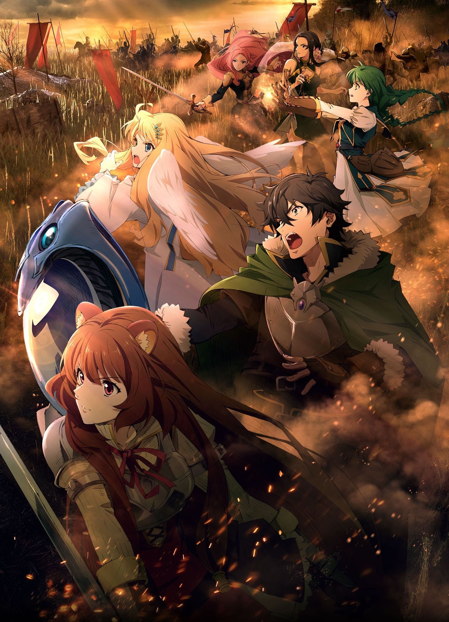 Rising of the Shield Hero, Season 2, Anime characters, Animations, 1520x2100 HD Phone