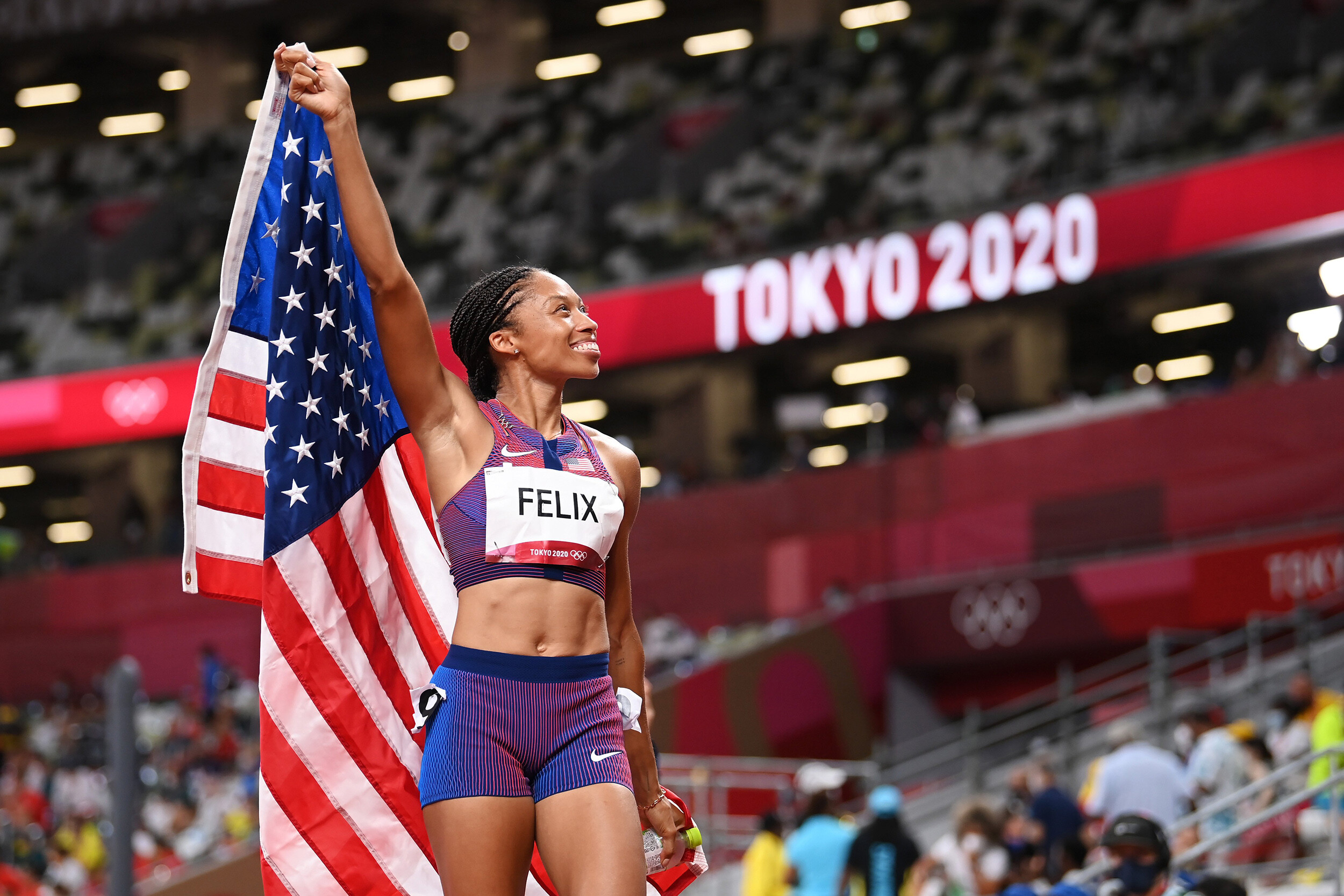 Allyson Felix: The winner of the bronze medal in the Women's 400m Final at the Tokyo Olympic Games on Aug. 6, 2020. 2500x1670 HD Wallpaper.