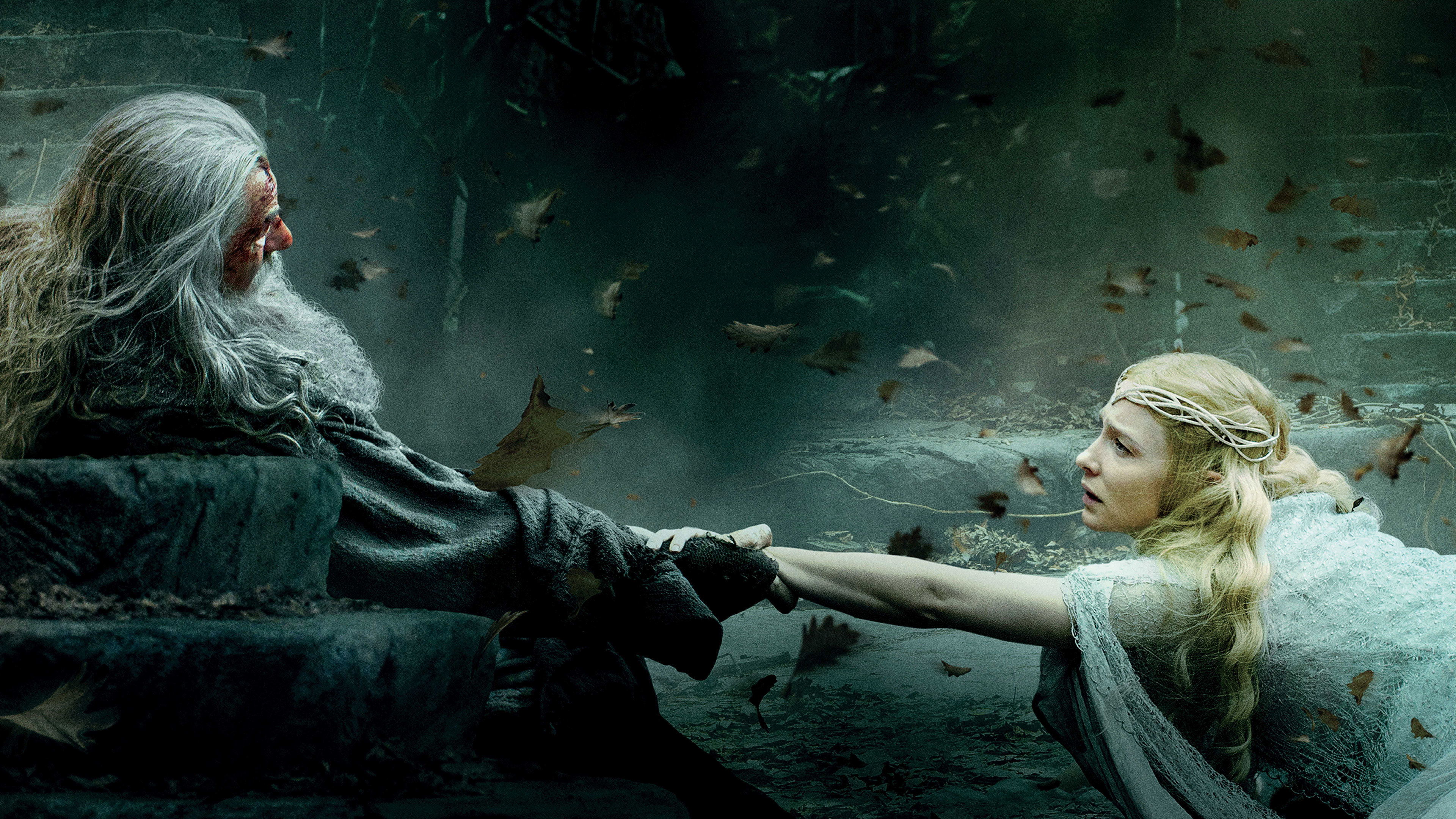 The Hobbit (Movie): Cate Blanchett as Galadriel, A royal Elf of both the Noldor and the Teleri. 3840x2160 4K Background.