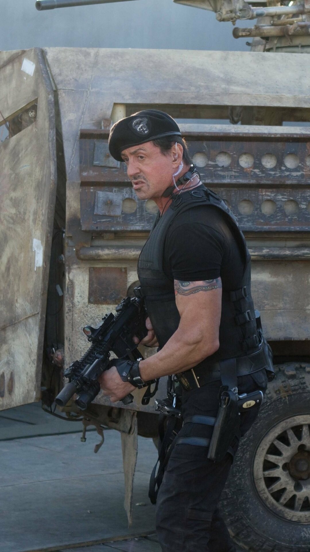 The Expendables 4: Barney Ross, The leader of a team. 1080x1920 Full HD Wallpaper.