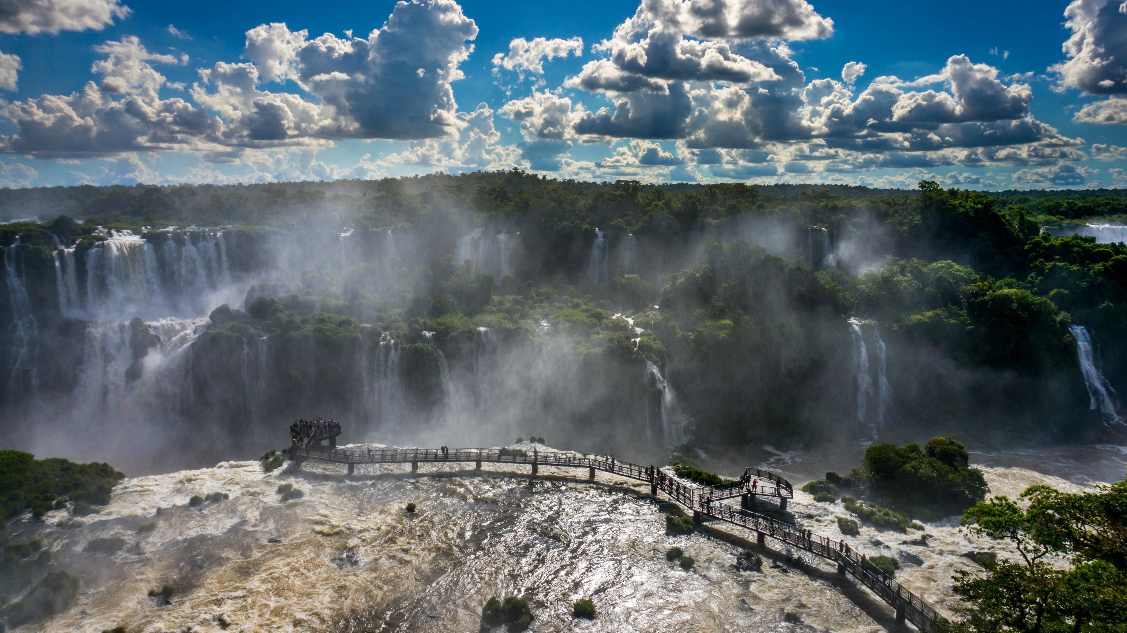 Iguazu Falls, Wallpaper, Backgrounds, Free download, 3840x2160 4K Desktop
