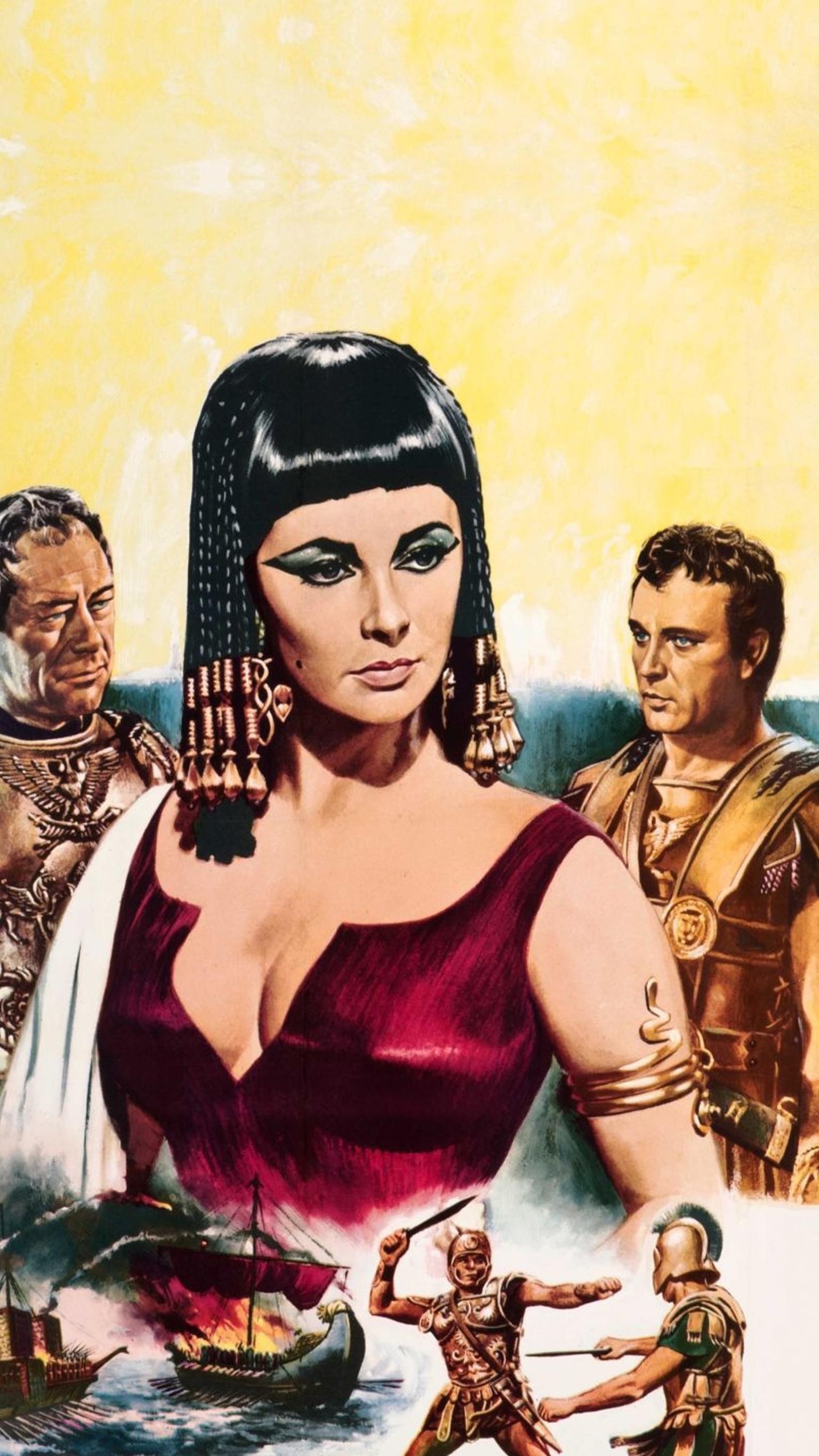 Cleopatra 1963 phone wallpaper, Movie homage, Classic film, Iconic character, 1540x2740 HD Phone
