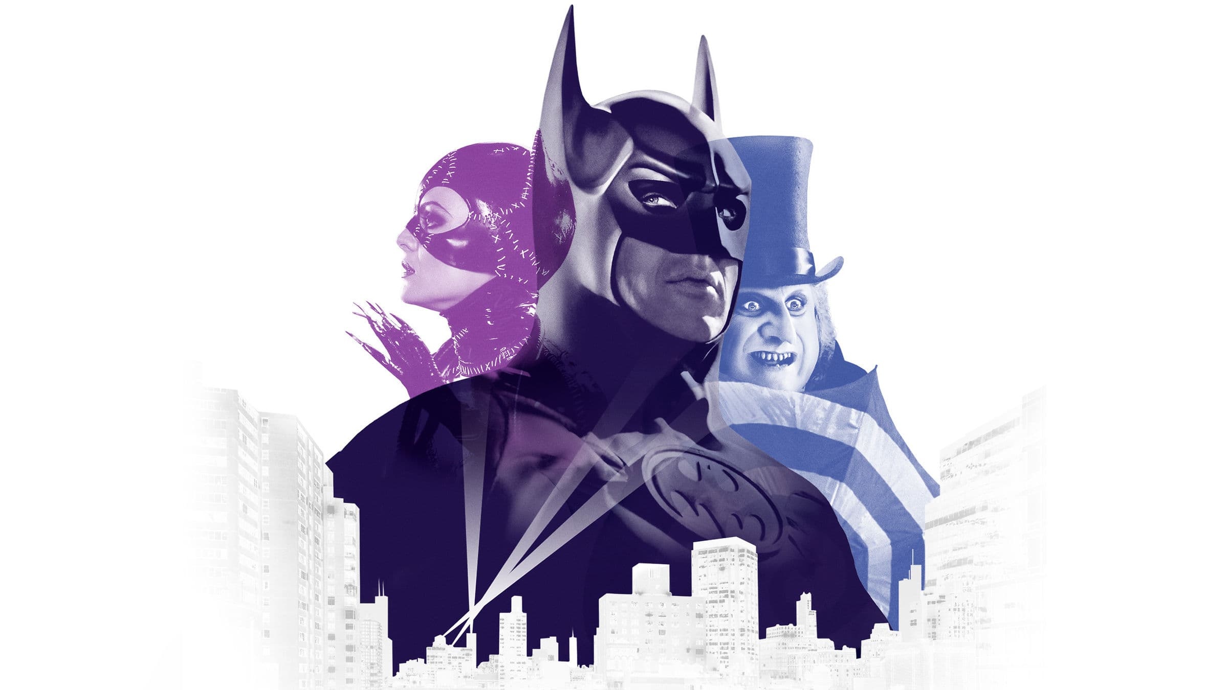 Catwoman Michael Keaton, Penguin DC Comics, Michelle Pfeiffer, Batman wallpaper, 2400x1350 HD Desktop