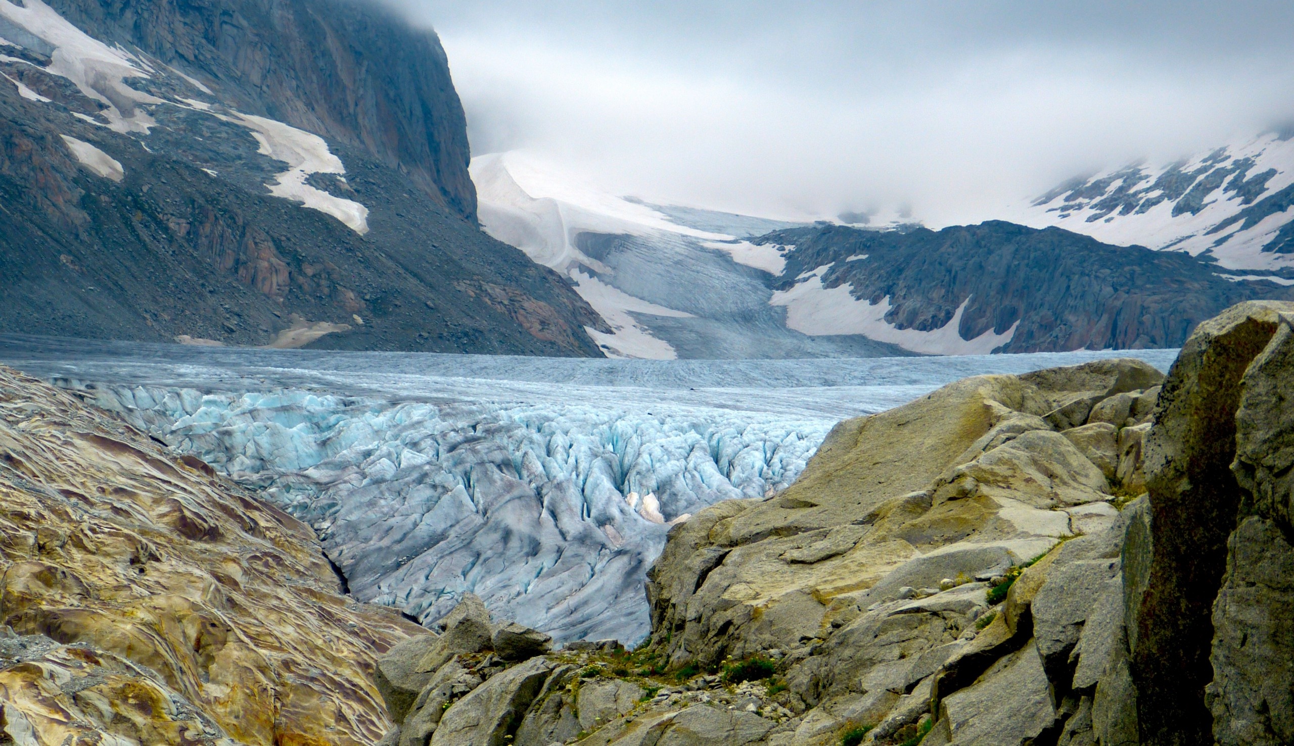 Rhone Glacier, Disappearing glaciers, Environmental impact, Hydroelectric dams, 2560x1480 HD Desktop