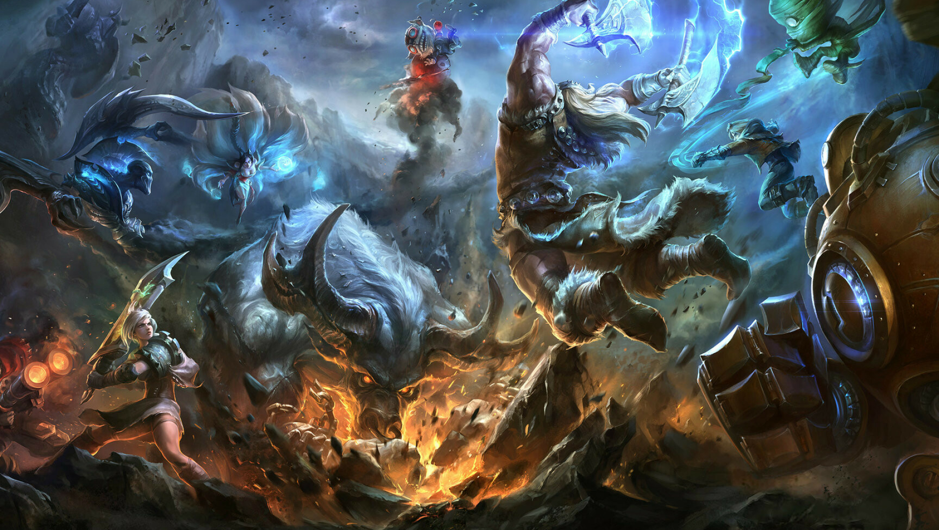 League of Legends: The game's main mode is Summoner's Rift. 1920x1090 HD Background.