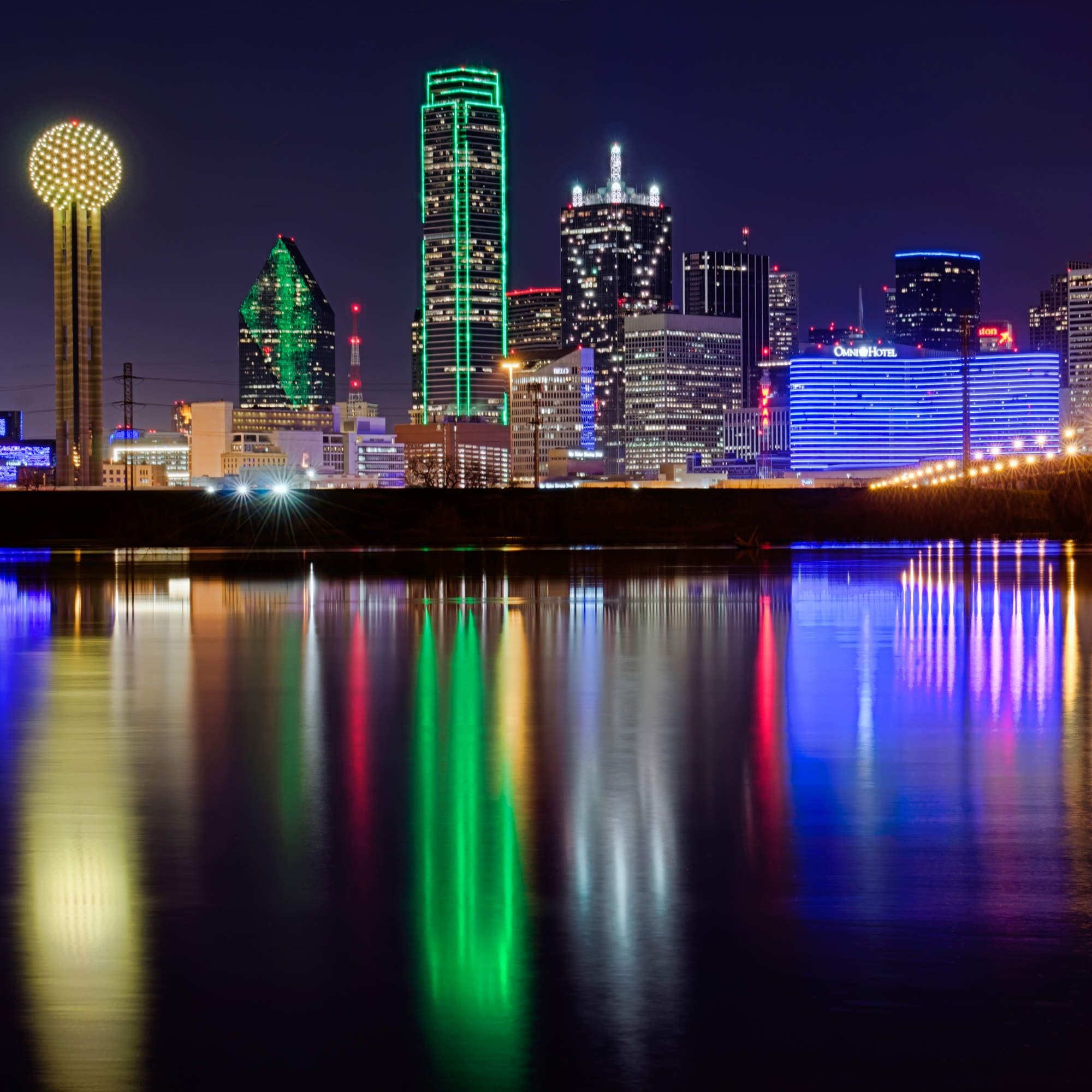 Dallas skyline, Romantic date ideas, Downtown Dallas, 2000x2000 HD Handy