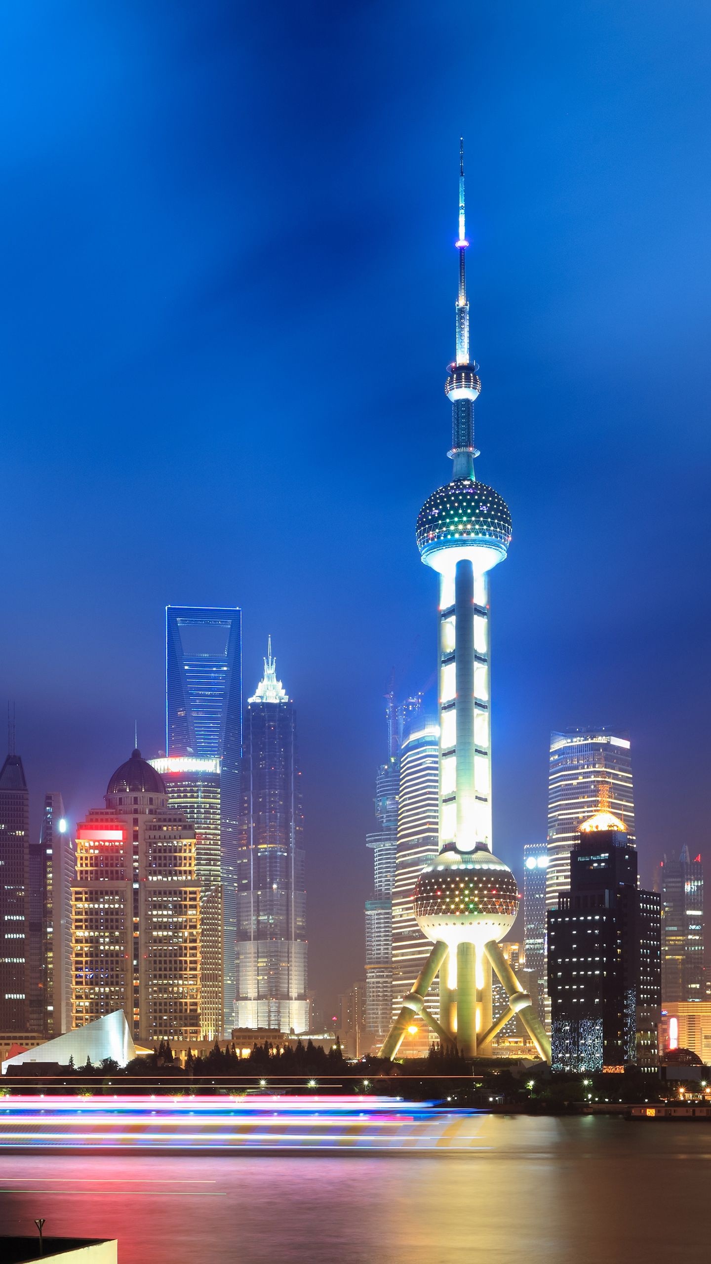 Shanghai night wallpapers, Travel, 1440x2560 HD Handy