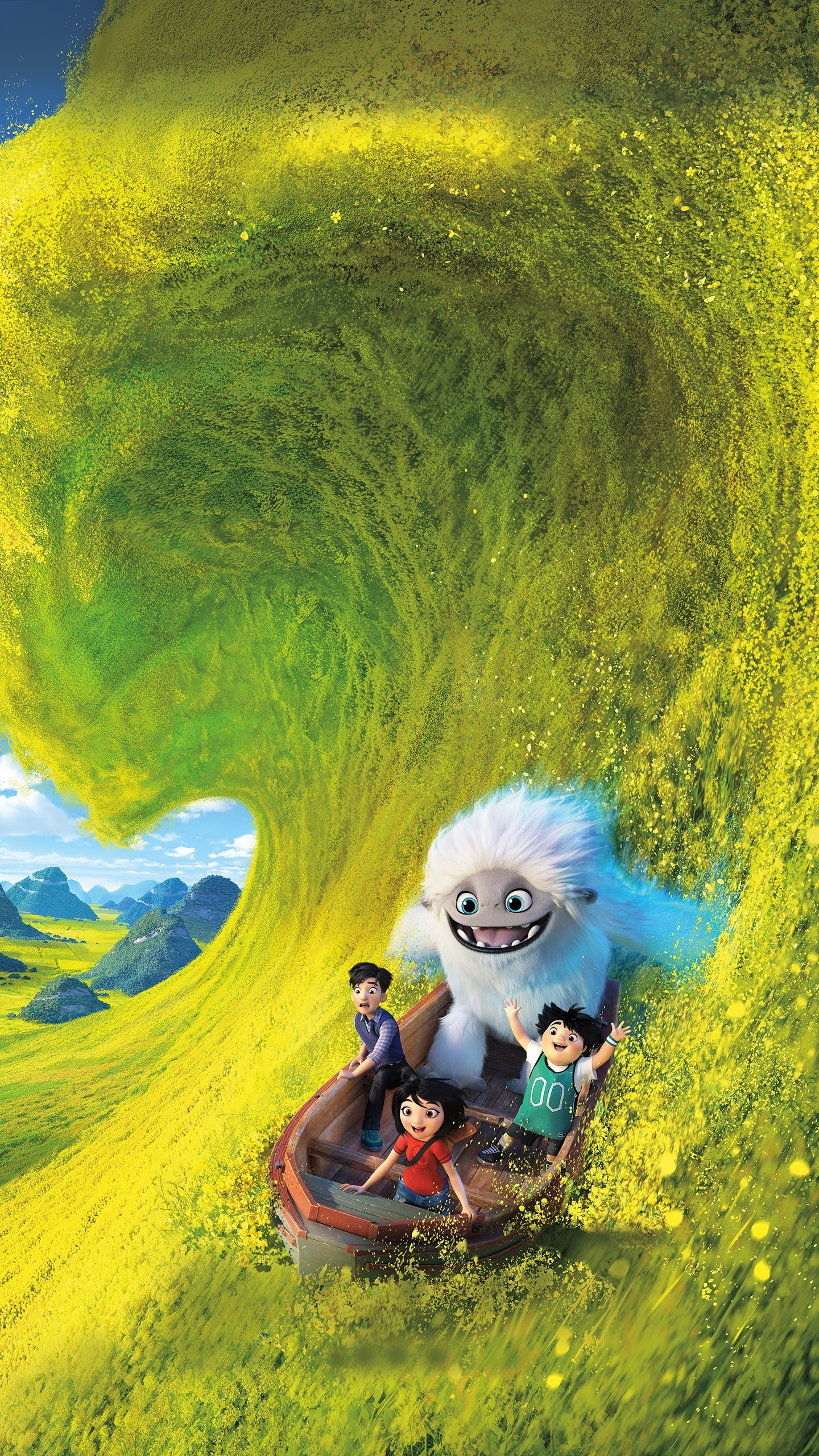Abominable (Animation), Magical adventure, Endearing characters, Breathtaking animation, 1440x2560 HD Handy