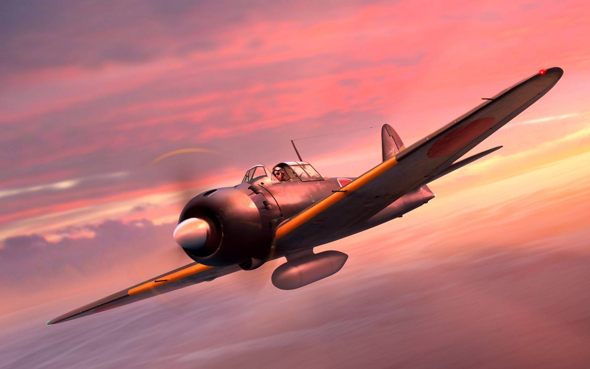 Mitsubishi A6M Zero, Japanese fighter, Imperial Japan, WWII, 1920x1200 HD Desktop