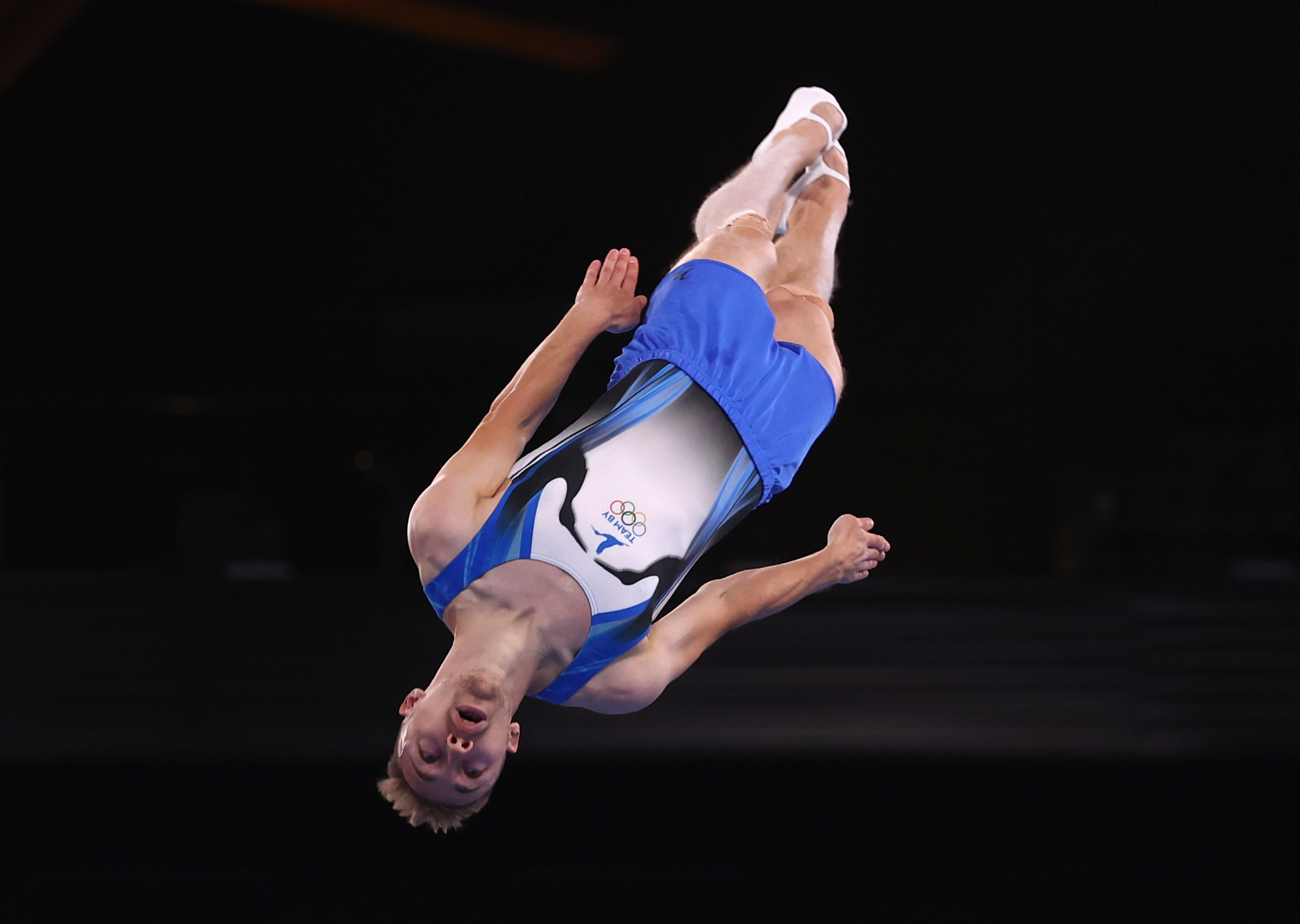 Trampoline gymnastics: Ivan Litvinovich, The 2020 Summer Olympics men's individual event gold medalist. 2420x1720 HD Background.