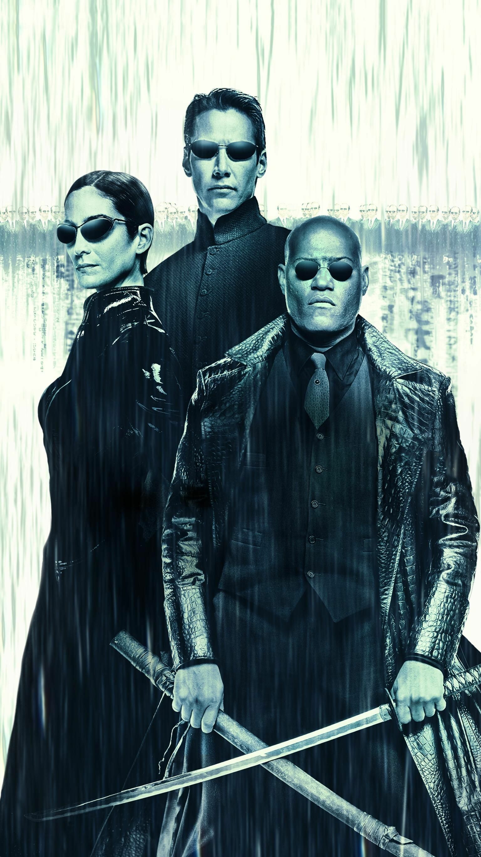 Matrix Franchise: Trinity, Neo, Morpheus, Fictional characters. 1540x2740 HD Background.