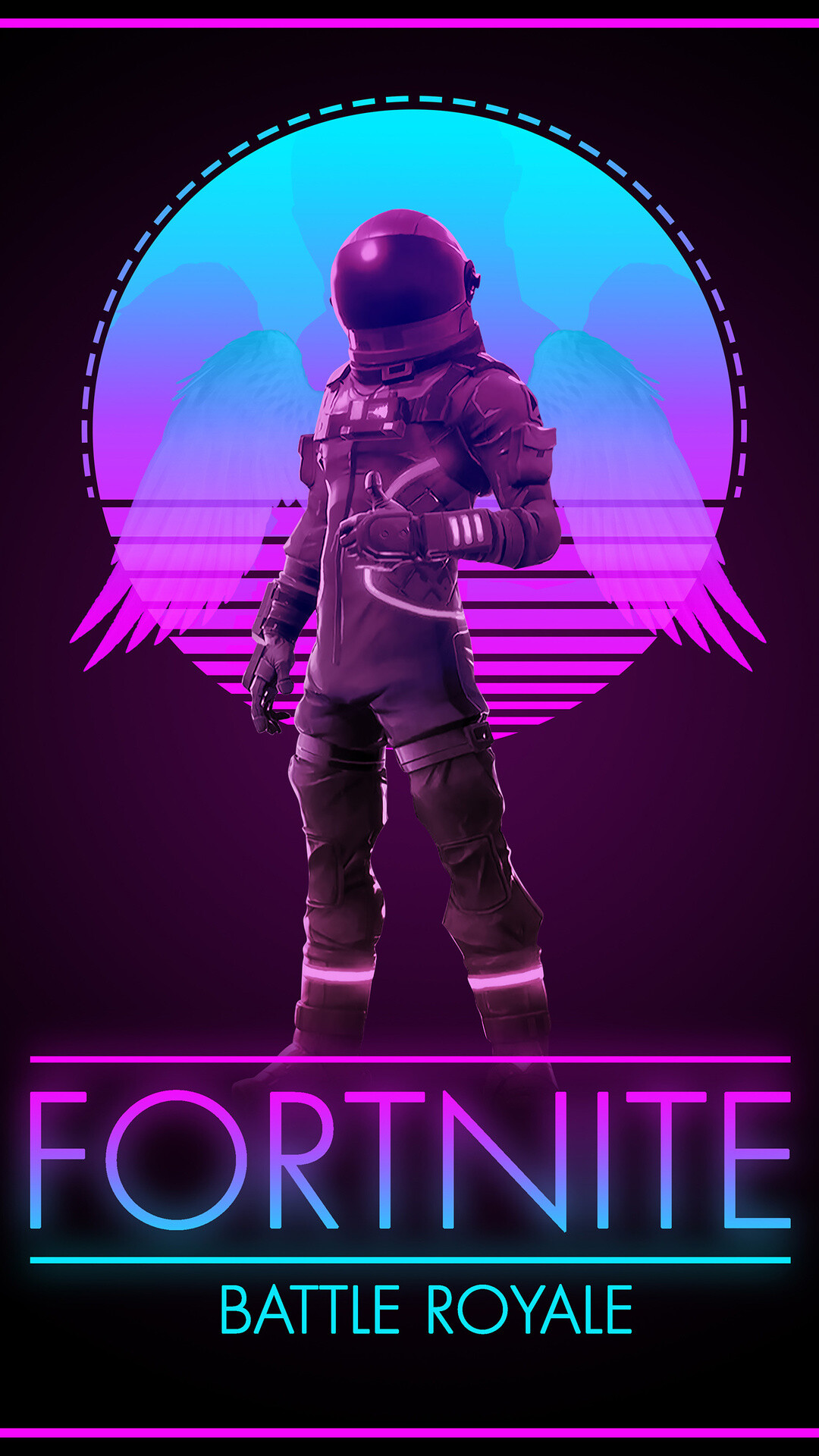 Fortnite: Battle Royale, Player-versus-player game for up to 100 players, allowing one to play alone, in a duo, or in a squad. 1080x1920 Full HD Background.