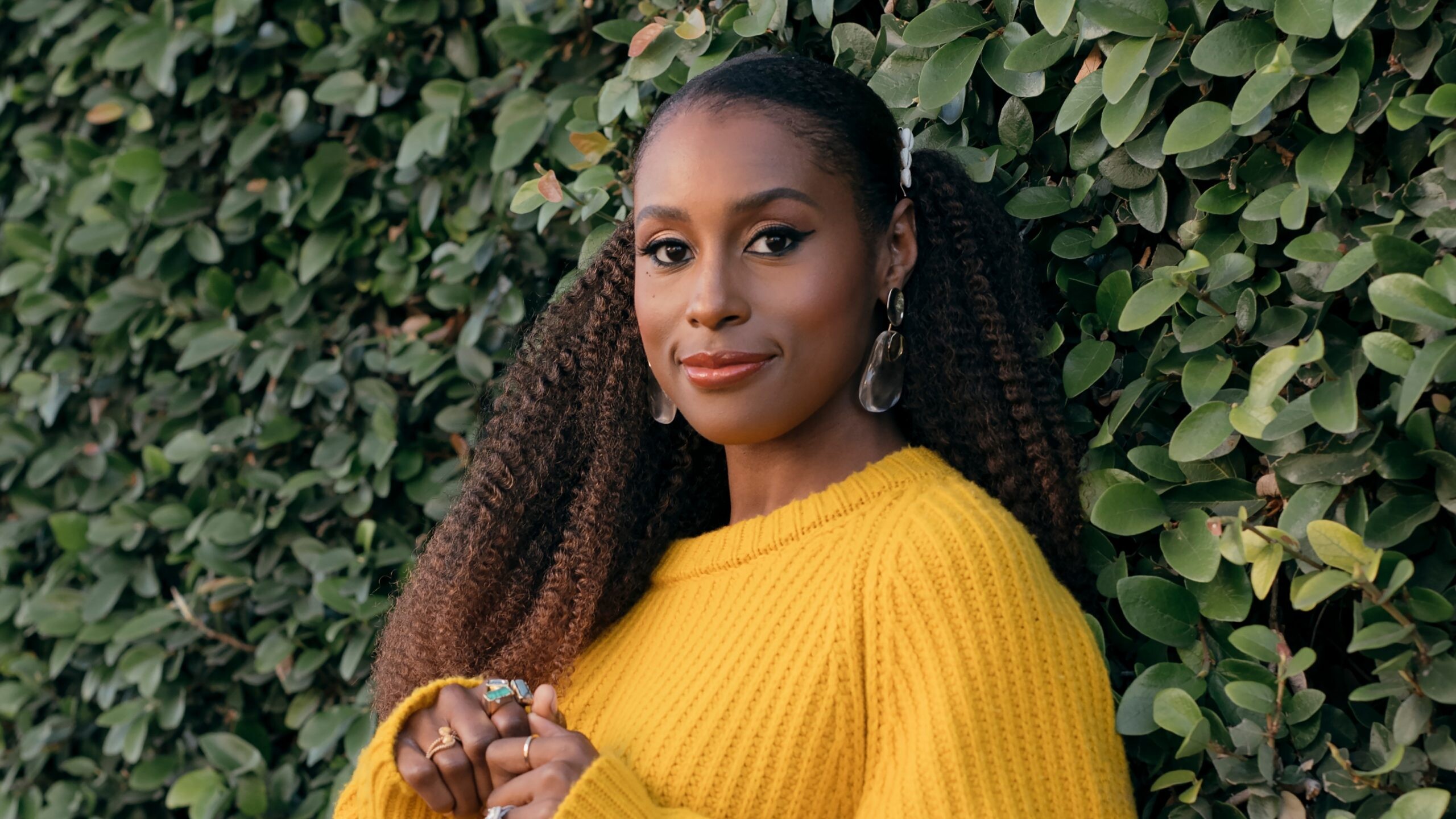 Issa Rae: Nominee for 2017 Golden Globes Awards for the role of Issa Dee in comedy-drama television series Insecure. 2560x1440 HD Background.