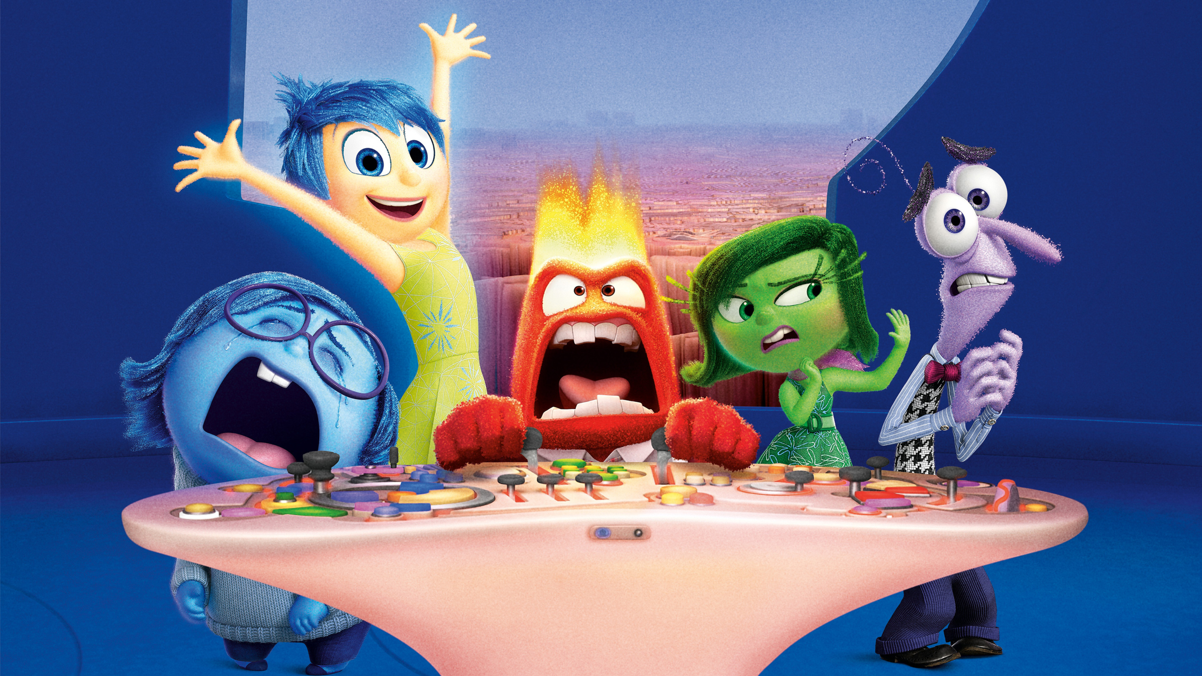 Inside Out, Character Spotlight, 4K HD Wallpapers, Pixar Brilliance, 3840x2160 4K Desktop
