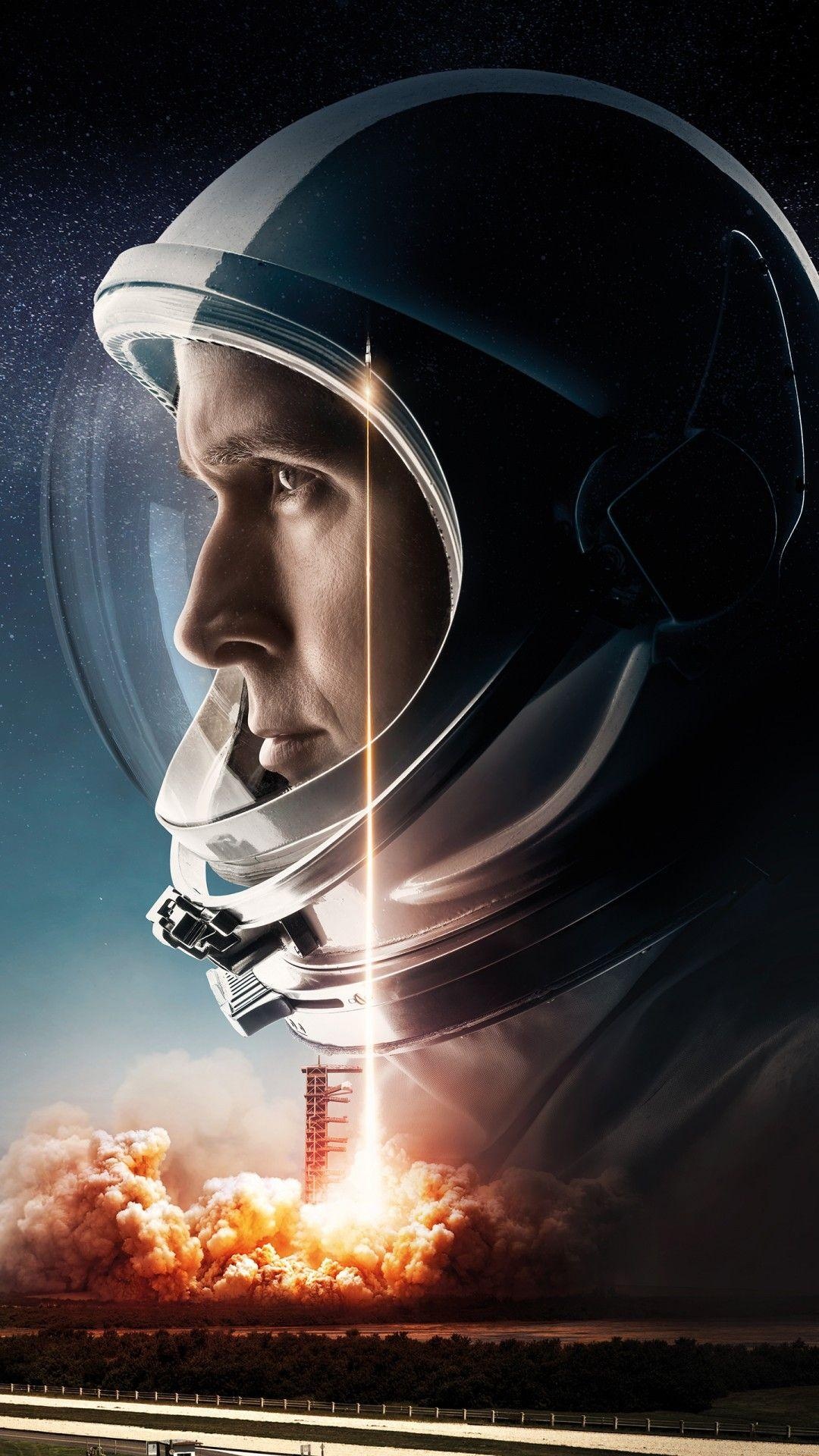 First Man: NASA astronaut, Biopic, Directed by Damien Chazelle. 1080x1920 Full HD Wallpaper.